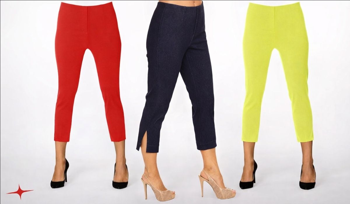 cropped pull on pants for women