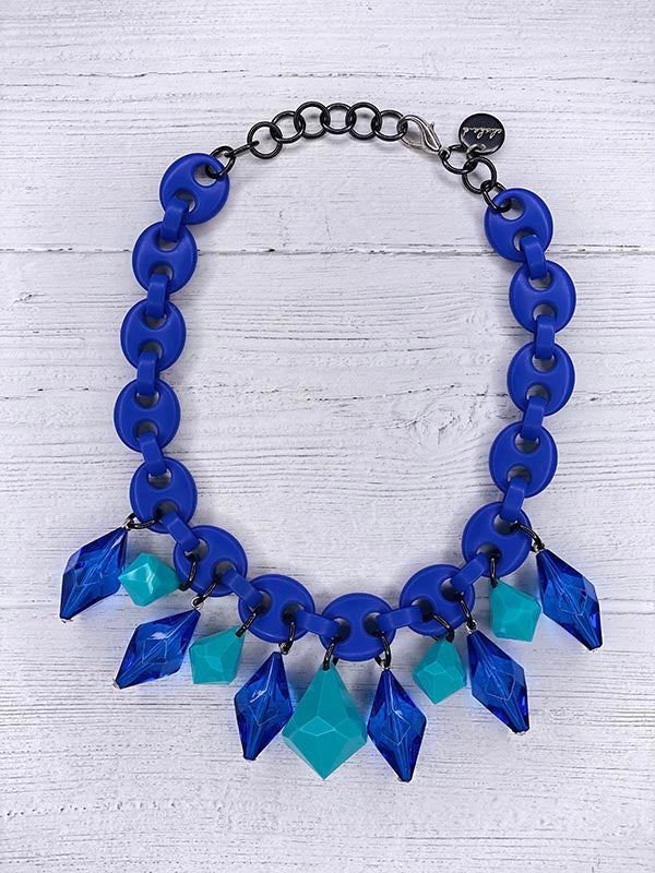 Alisha D Resin Chunky Statement Short Necklace
