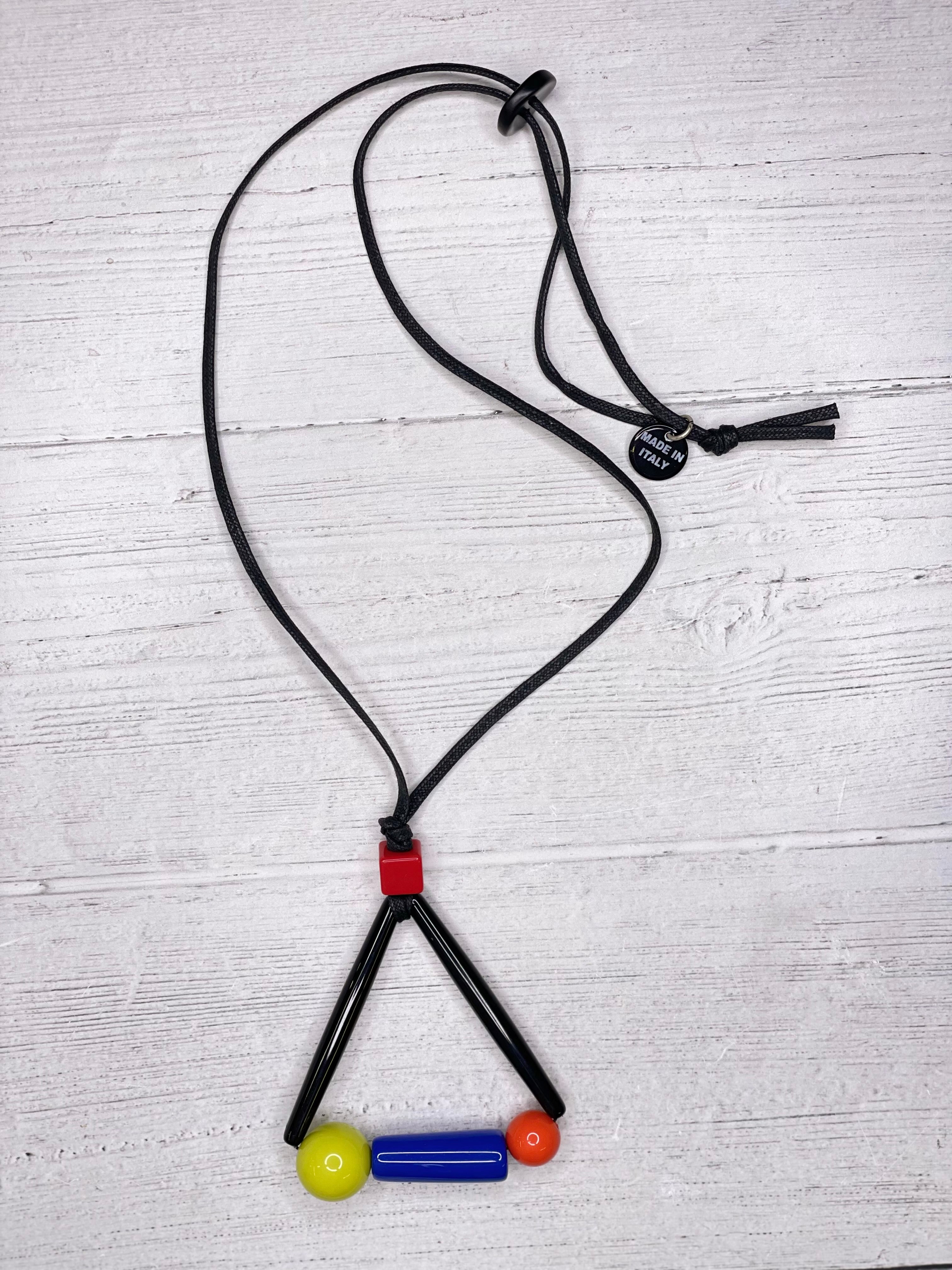 Triangle Resin Pendant Necklace