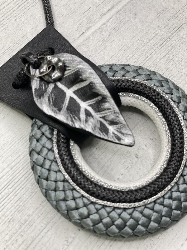 Alisha D Handmade Women's Necklace Pendant Black Silver