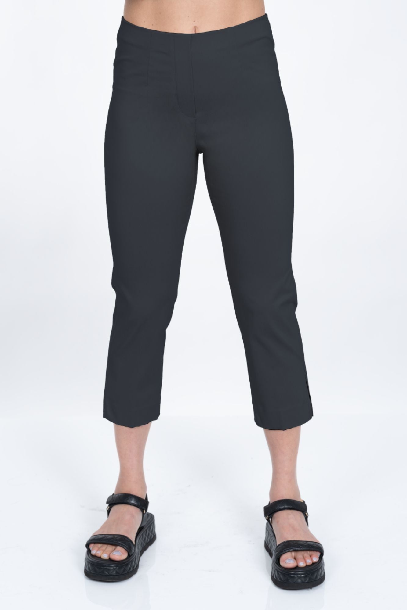 LIOR Women's Black Cropped Pull-On Pant "Sidney"