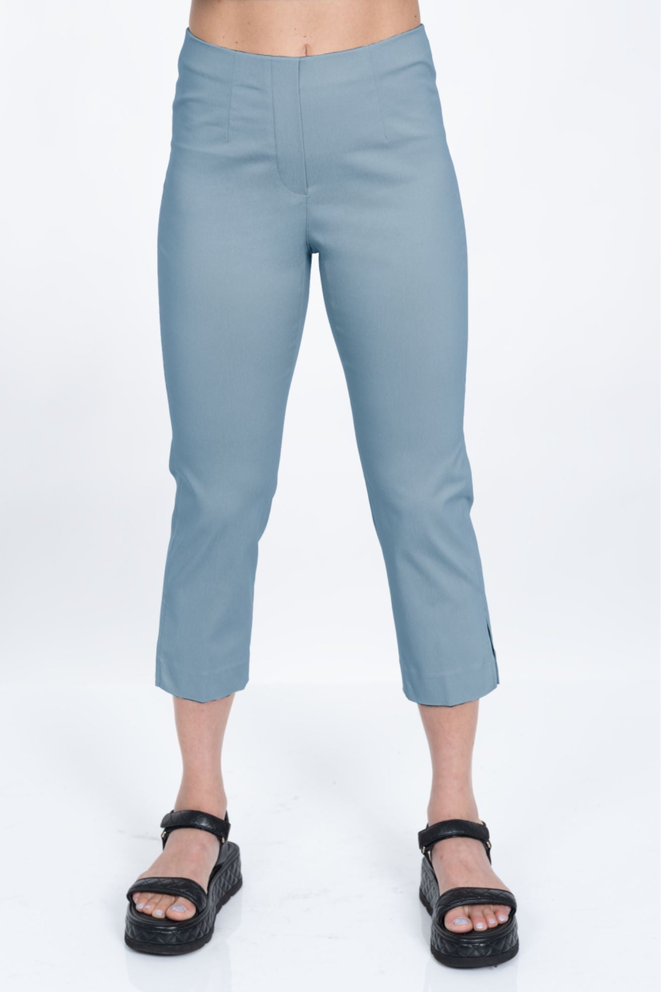 LIOR Women's Chambray Cropped Pull-On Pant "Sidney"