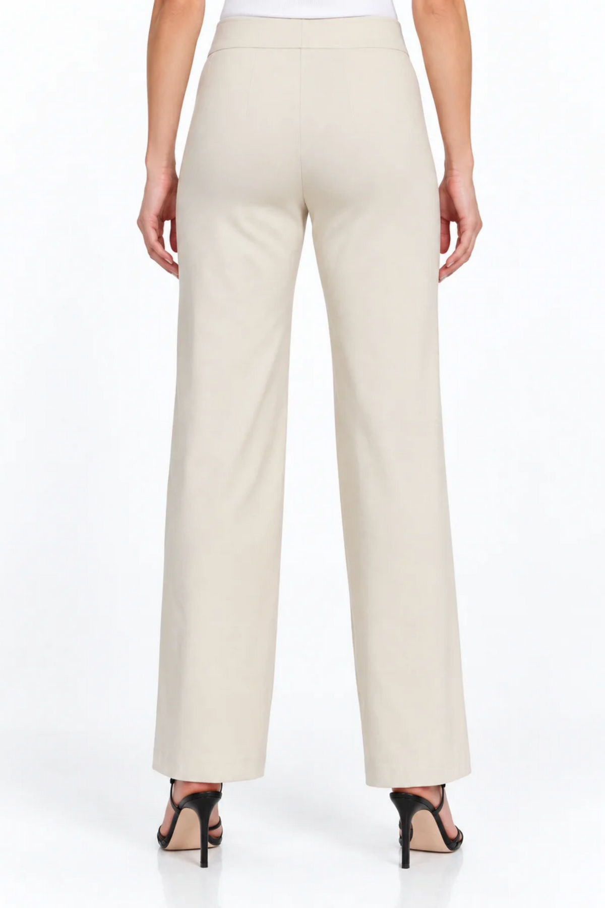 LIOR Women's Mini Flare Pull On Pant 30" Inseam Dressy Fabric - "Stella T"