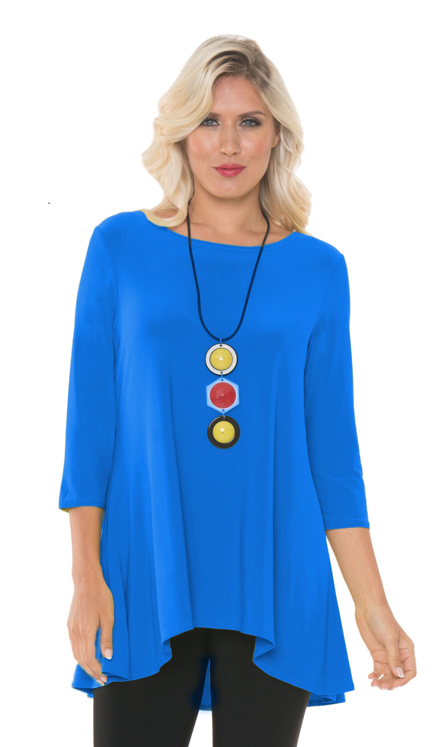 Women's High Low Tunic For Leggings - Ocean
