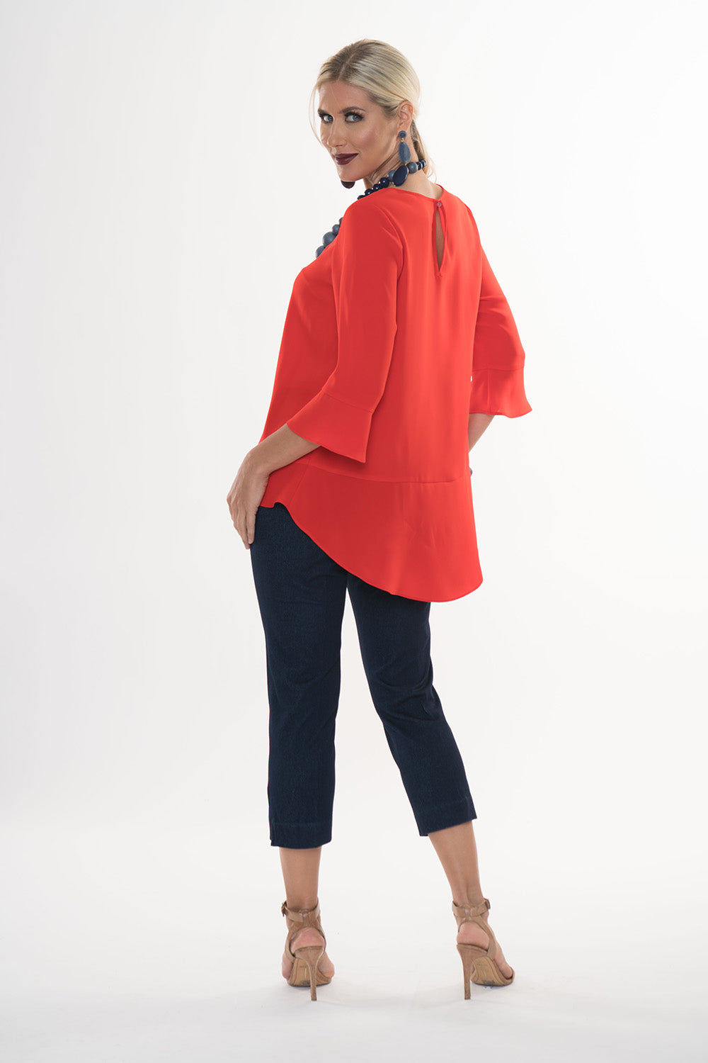 LIOR Women Cotton Denim Cropped Pant - Sidney