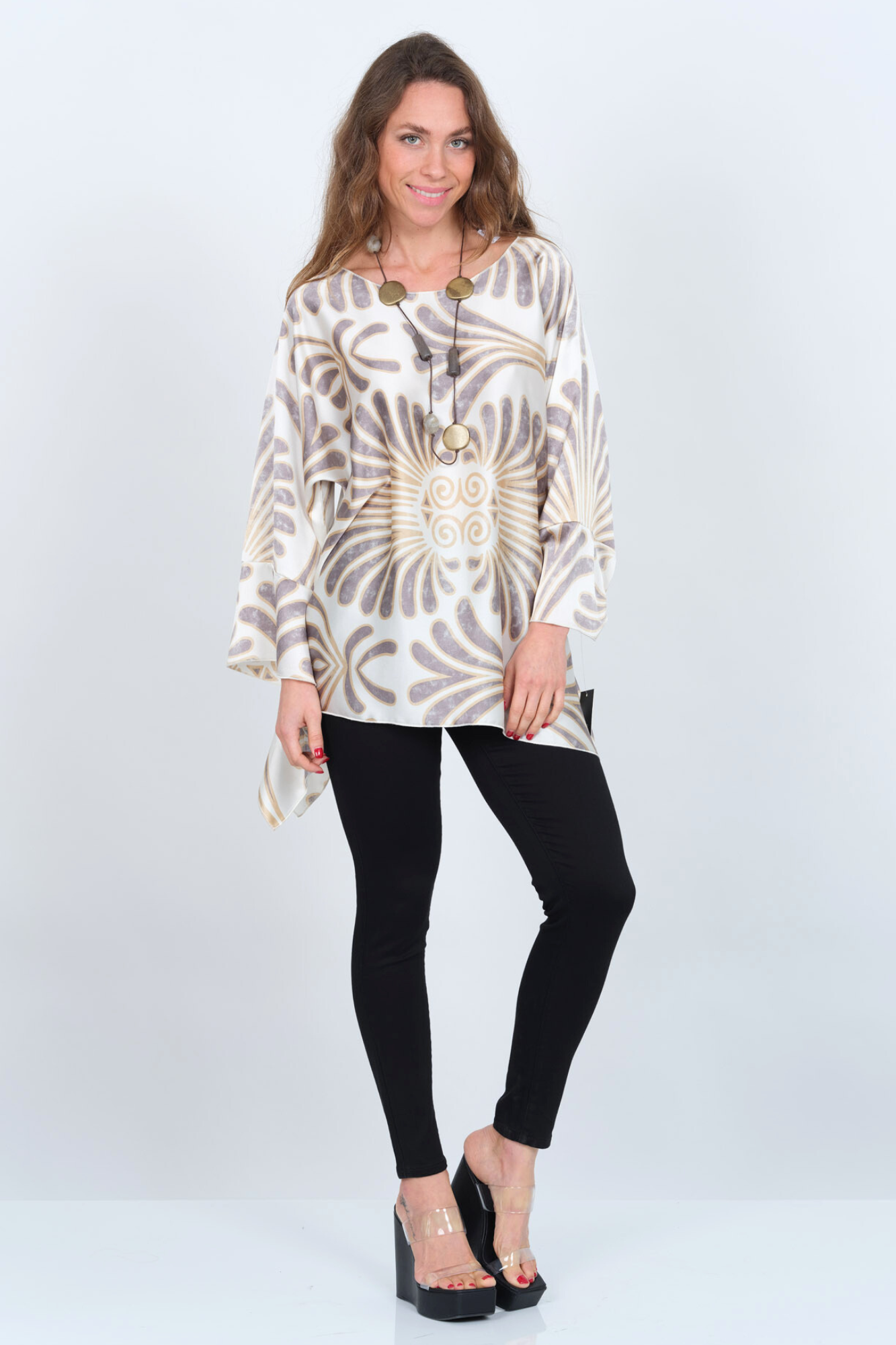 Versatile Animal Print Blouse