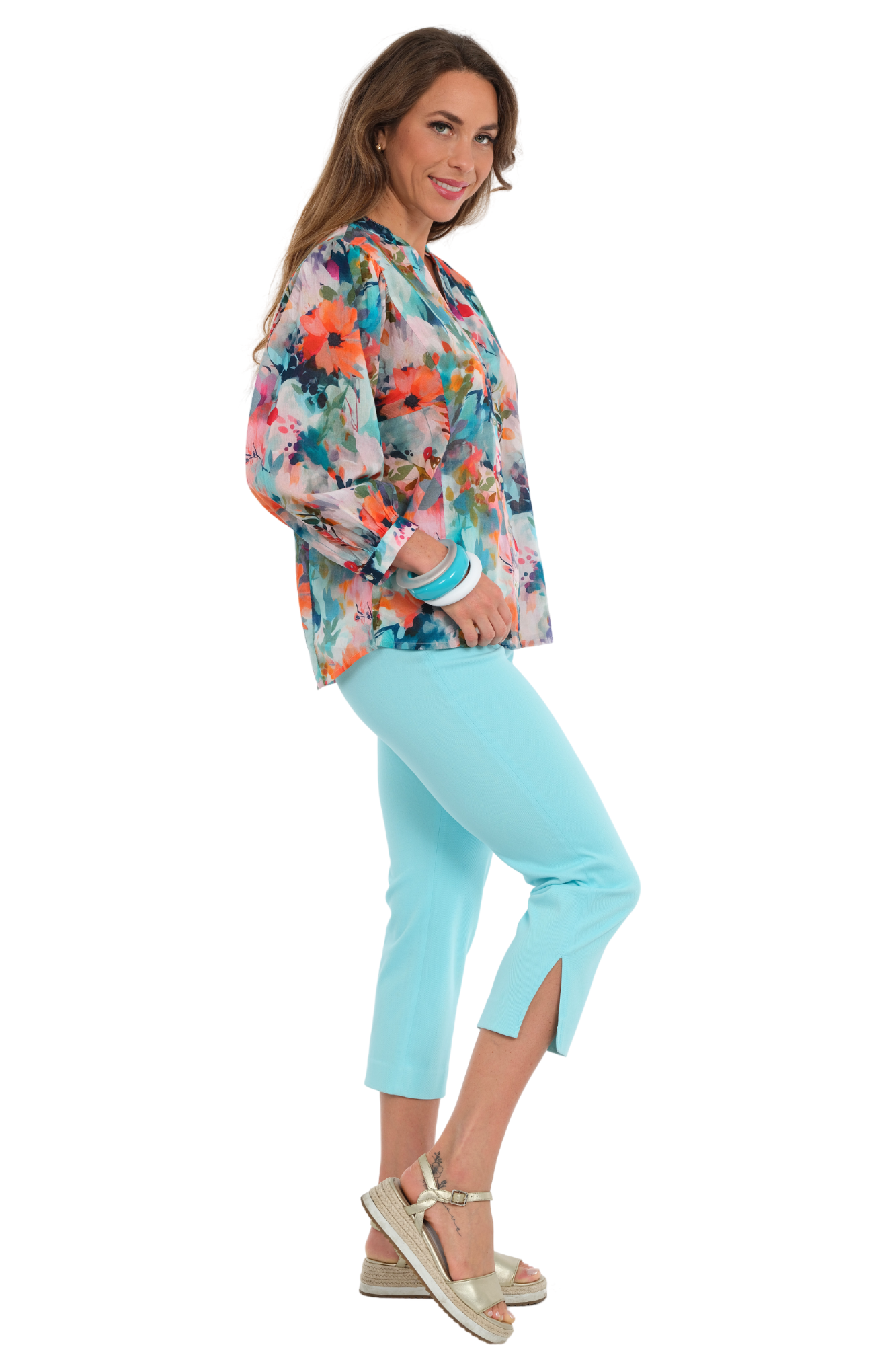 LIOR Women Cotton Denim Cropped Pant - Sidney