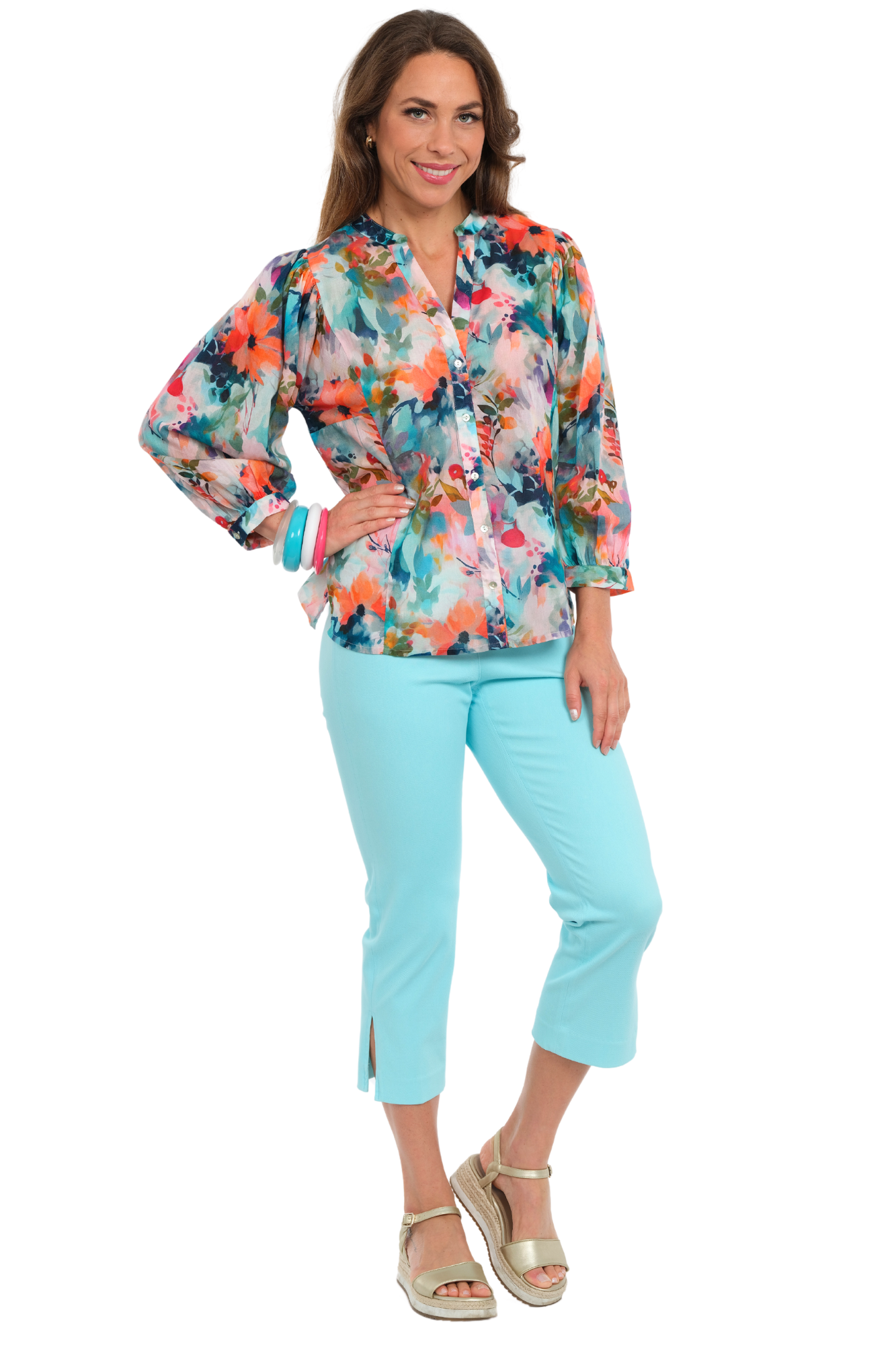 LIOR Women Cotton Denim Cropped Pant - Sidney