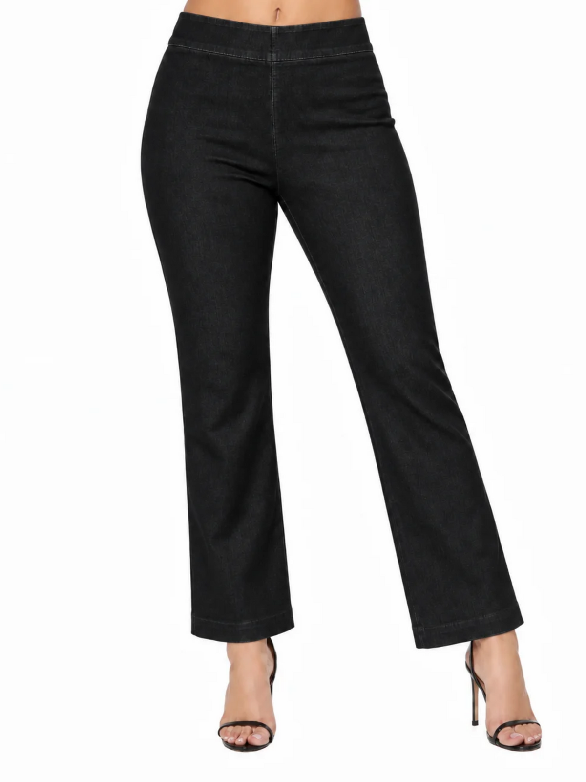 LIOR Women's High Rise 26" Inseam Cropped Pull On Flare Pant - "SIenna"