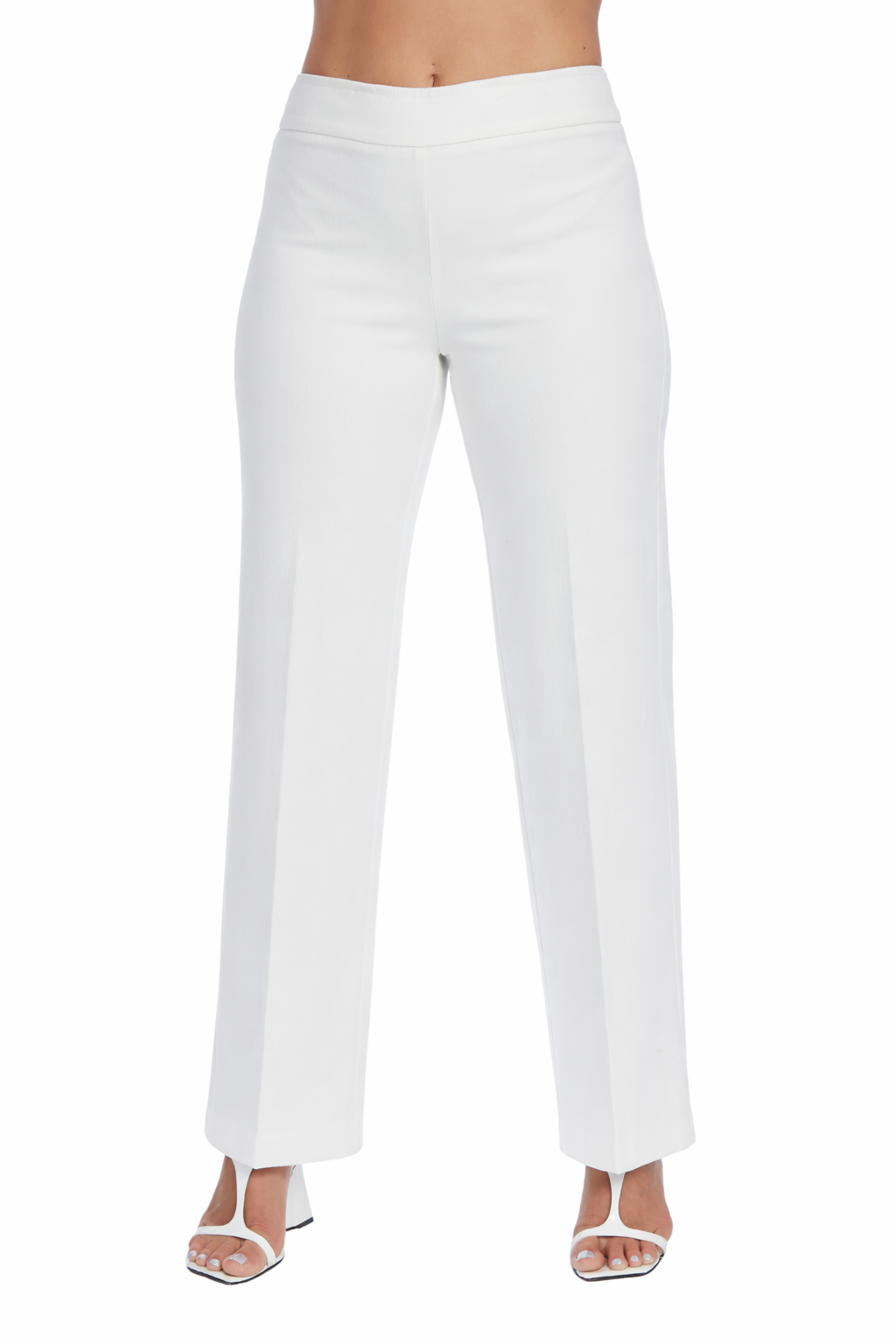 LIOR Women's Flare Leg Soft Twill White Denim Jean-"Stella"
