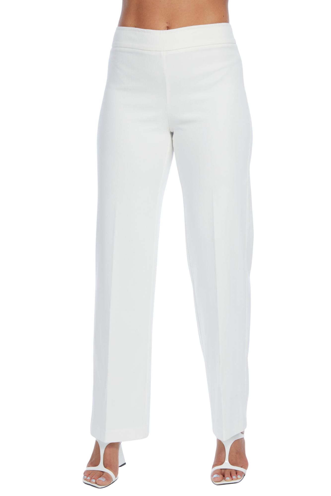 LIOR Women's Flare Leg Soft Twill White Denim Jean-"Stella"