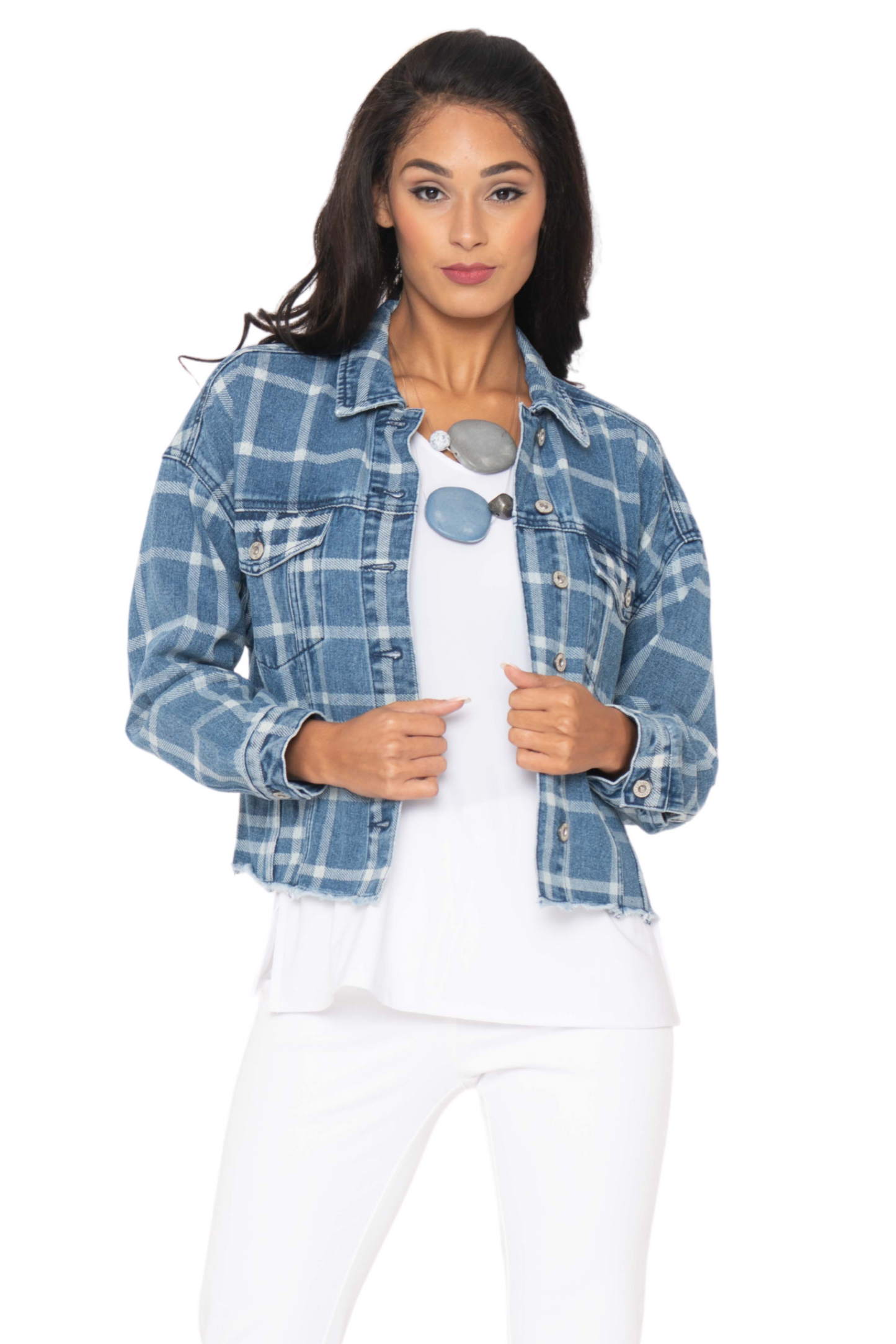 stretchable denim jacket