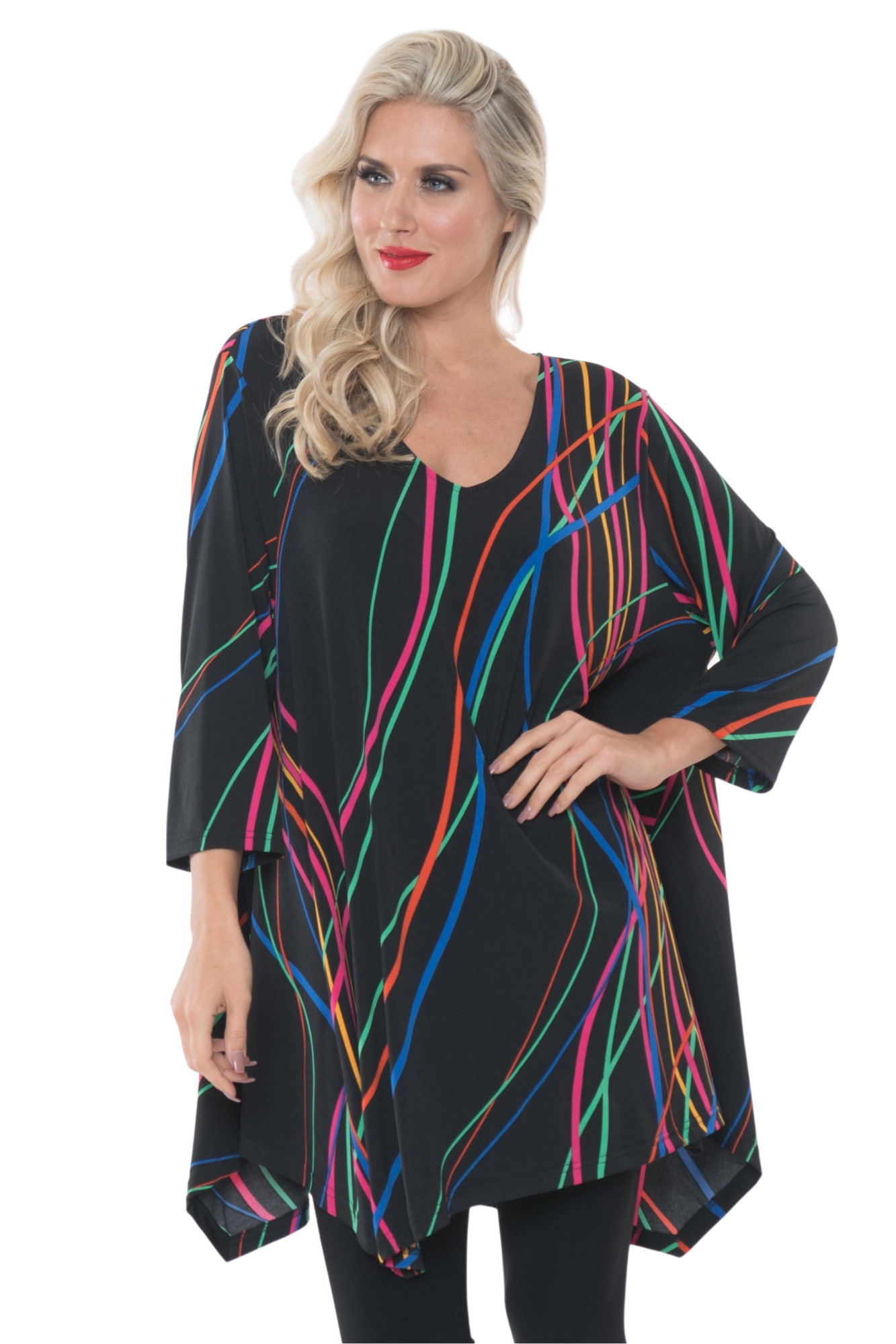 Oversize Multi Color Print LIOR