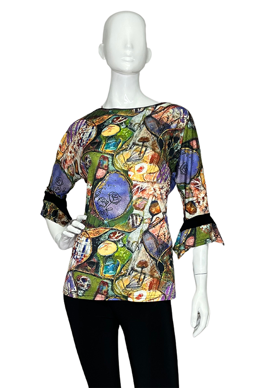 Lior 3/4 Sleeves Women's Blouse Multicolor