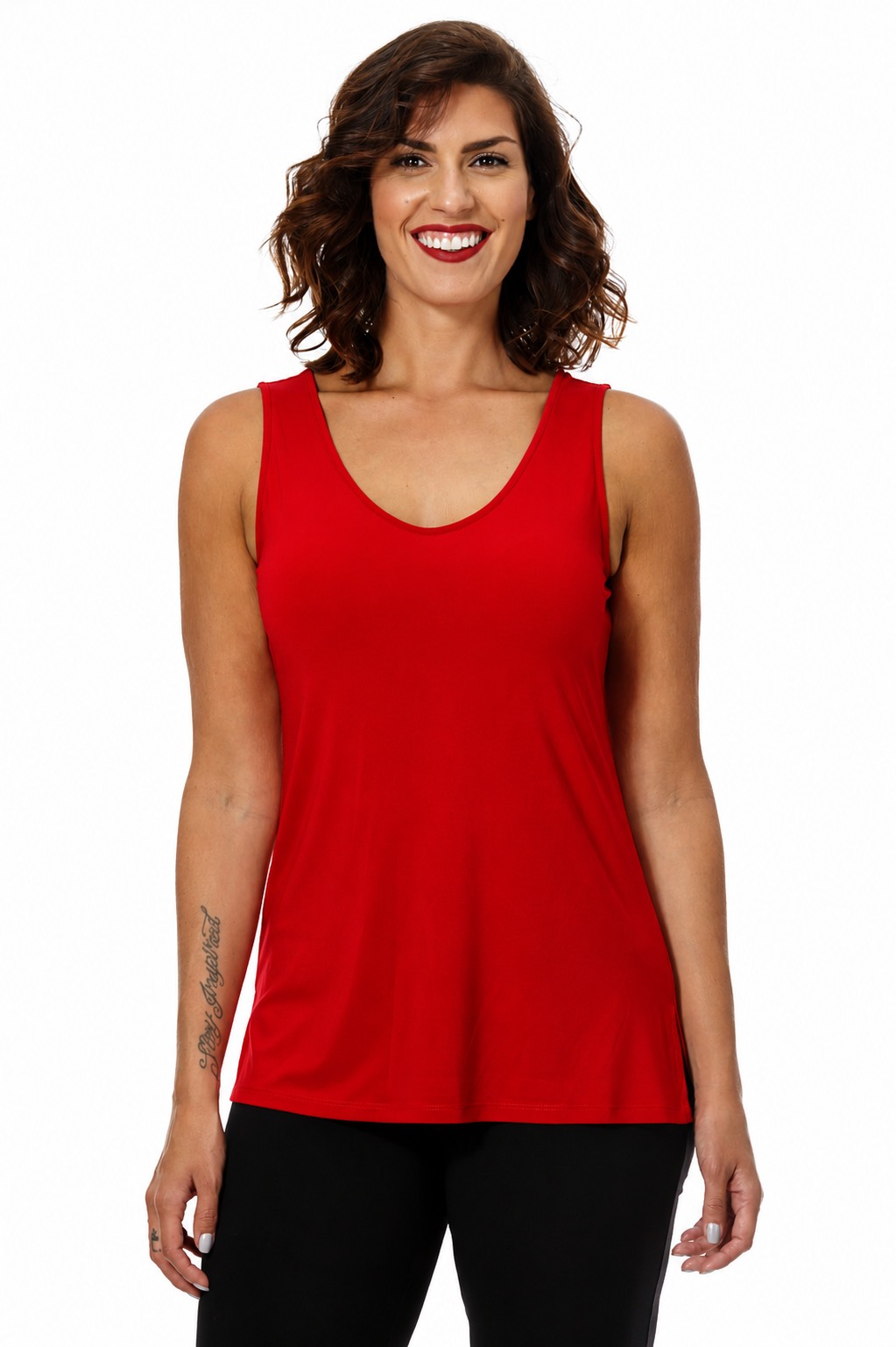 Women's Reversible Red Tank - Alisha D