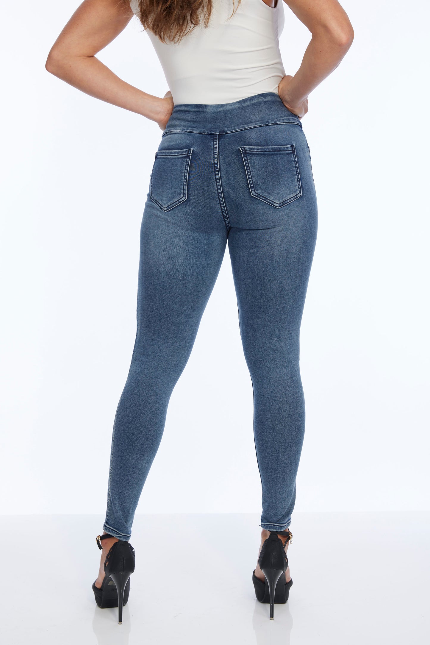 Blue Denim Jeans With Power Stretch LIOR | Jane