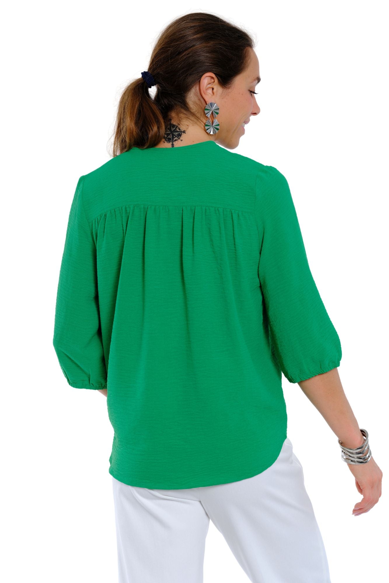 Lightweight women’s travel blouse relaxed fit