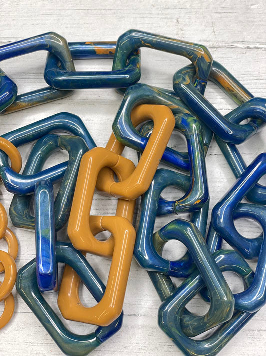 Alisha D Chunky Long Resin Statement Necklace