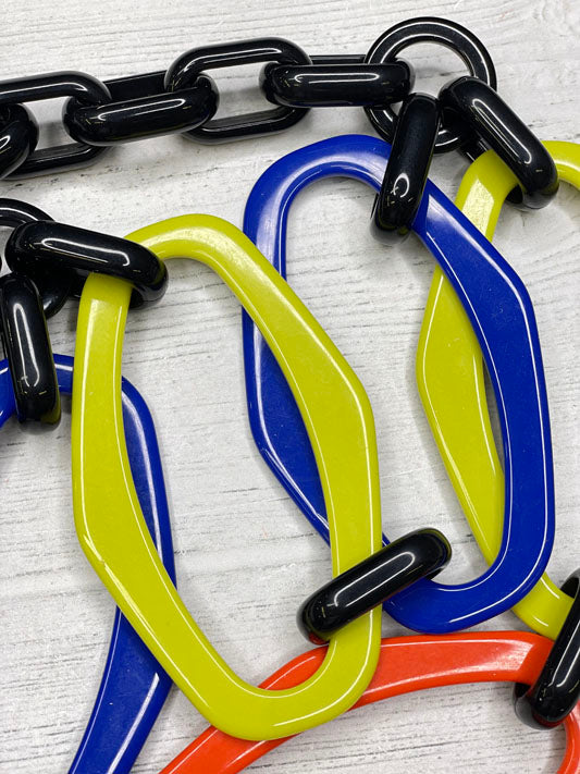 Multi-Strand Resin Necklace