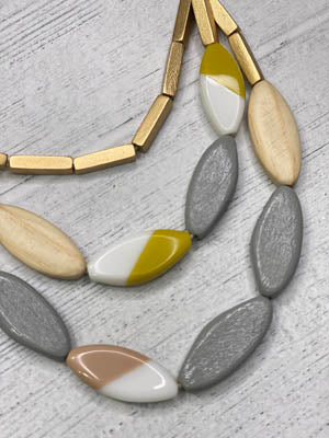 Neutral Tone Choker Necklace