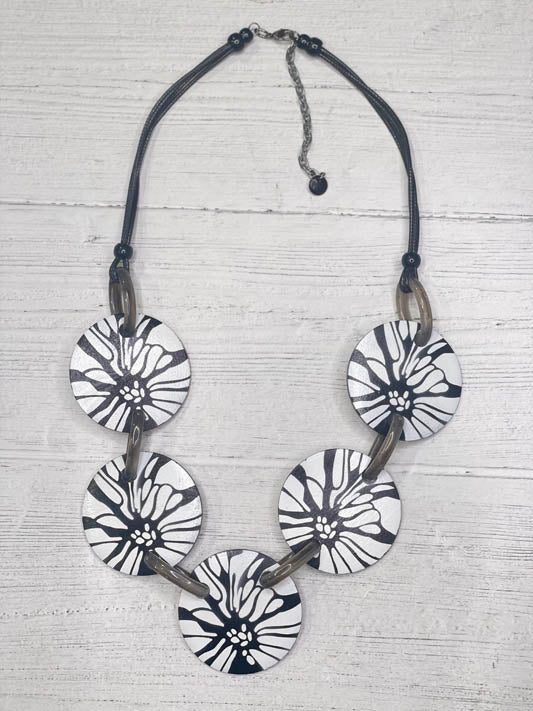 Alisha D Hand-Painted Floral Necklace