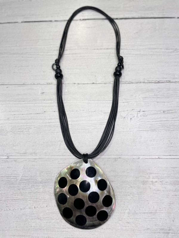 Alisha D Women's Necklace Big Pendant Adjustable Cord