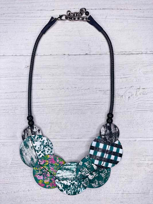 Bold D Magic Forest statement necklace