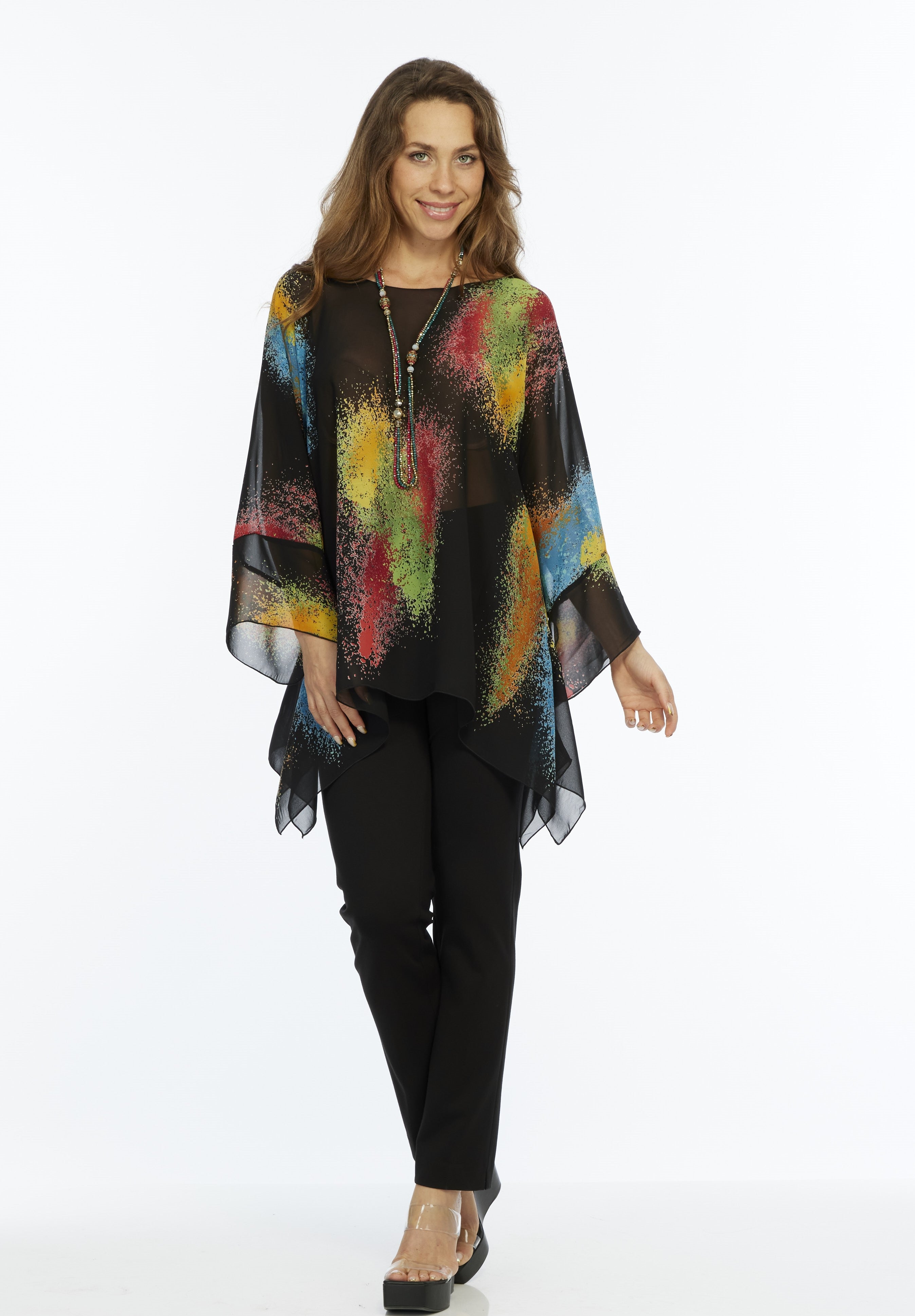 Abstract Fish Print Tunic