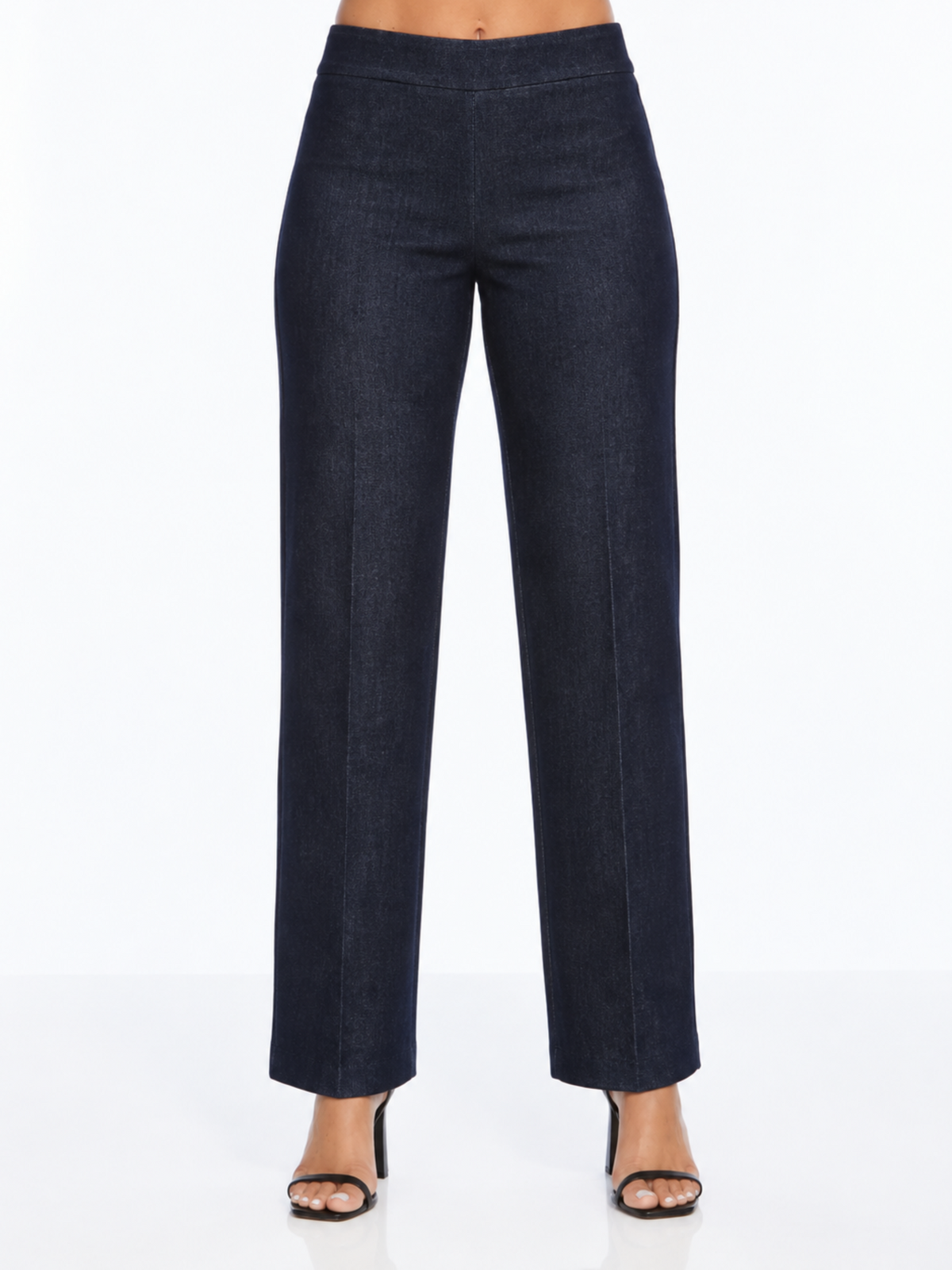 LIOR Women's Flare Leg Soft Twill Black Denim Jean-"Stella"