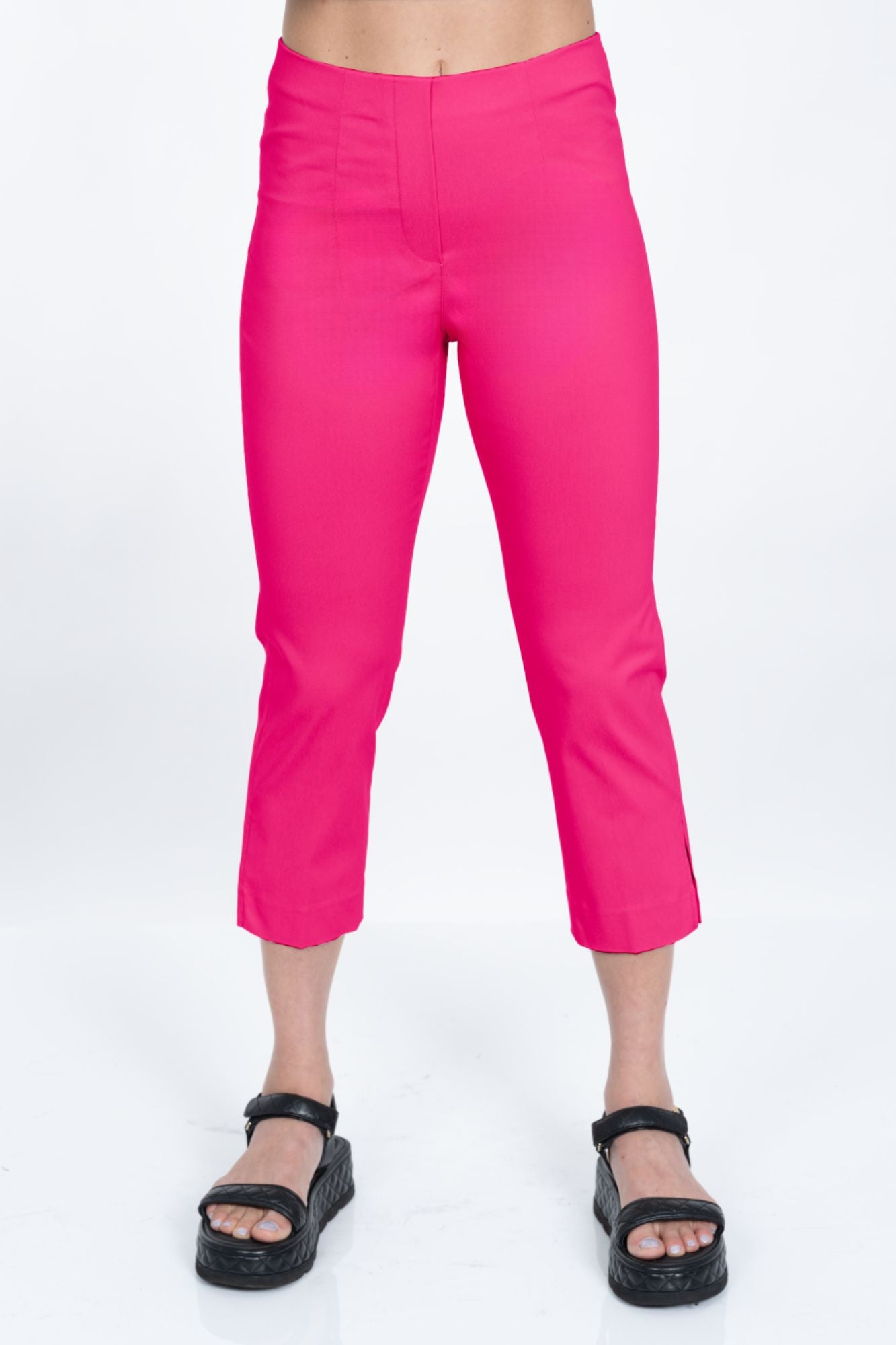 LIOR Women's Hot Pink Cropped Pull-On Pant "Sidney"