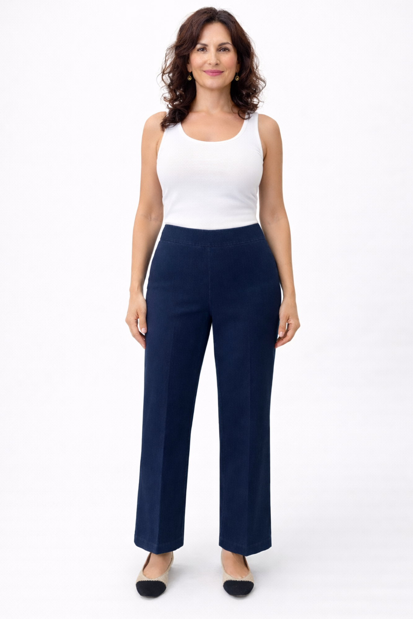 LIOR Women's High Rise Cropped Pull On Flare Pant  - "SIenna"