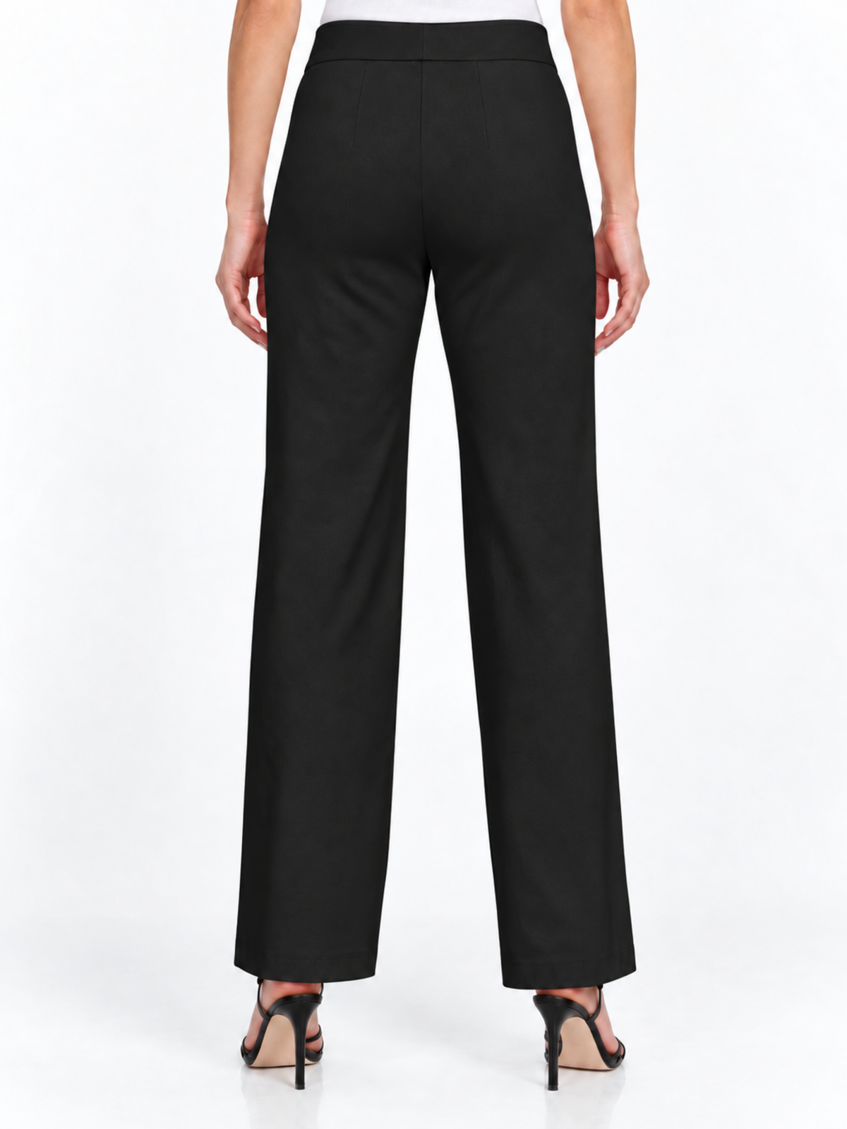 LIOR Women's Mini Flare Pull On Pant 30" Inseam Dressy Fabric - "Stella T"