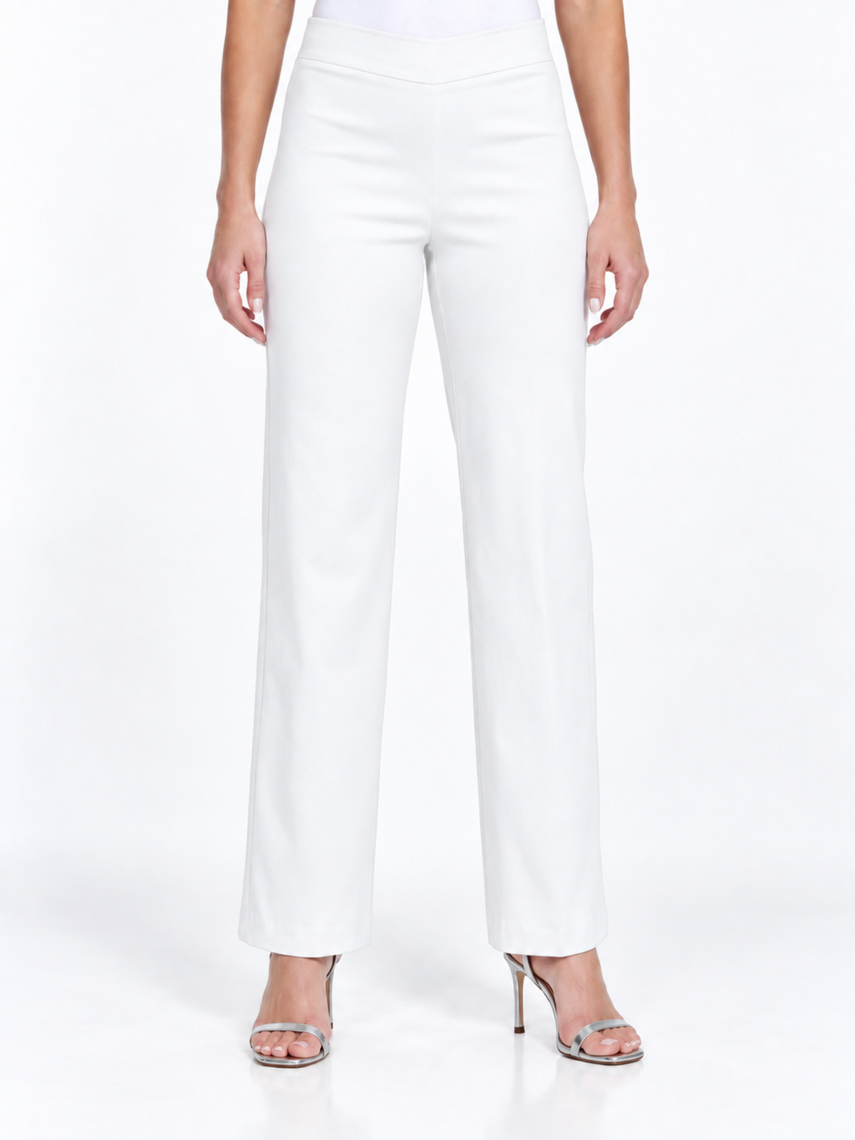 LIOR Women's Mini Flare Pull On Pant 30" Inseam Dressy Fabric - "Stella T"