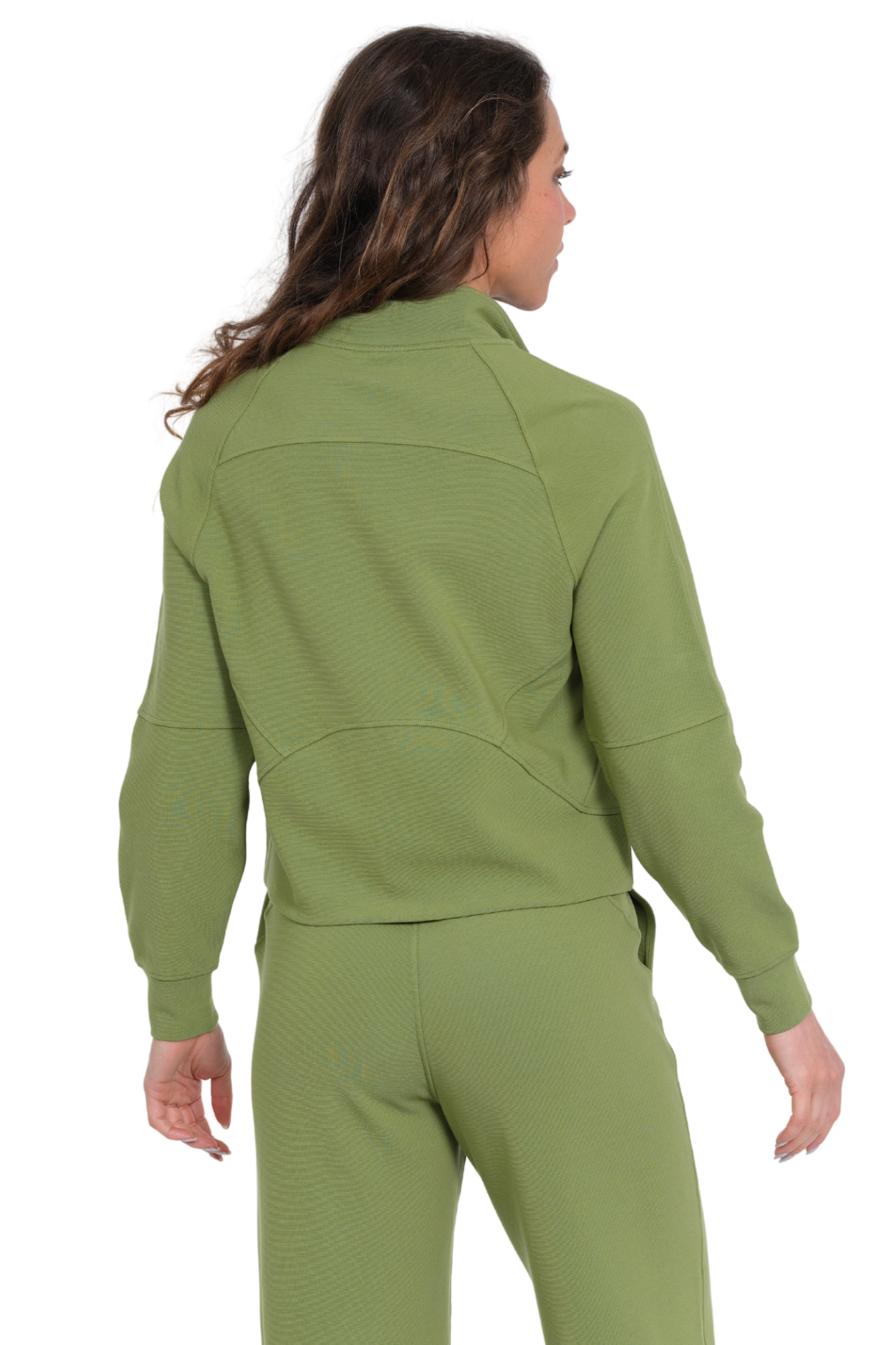 soft green jacket for women
