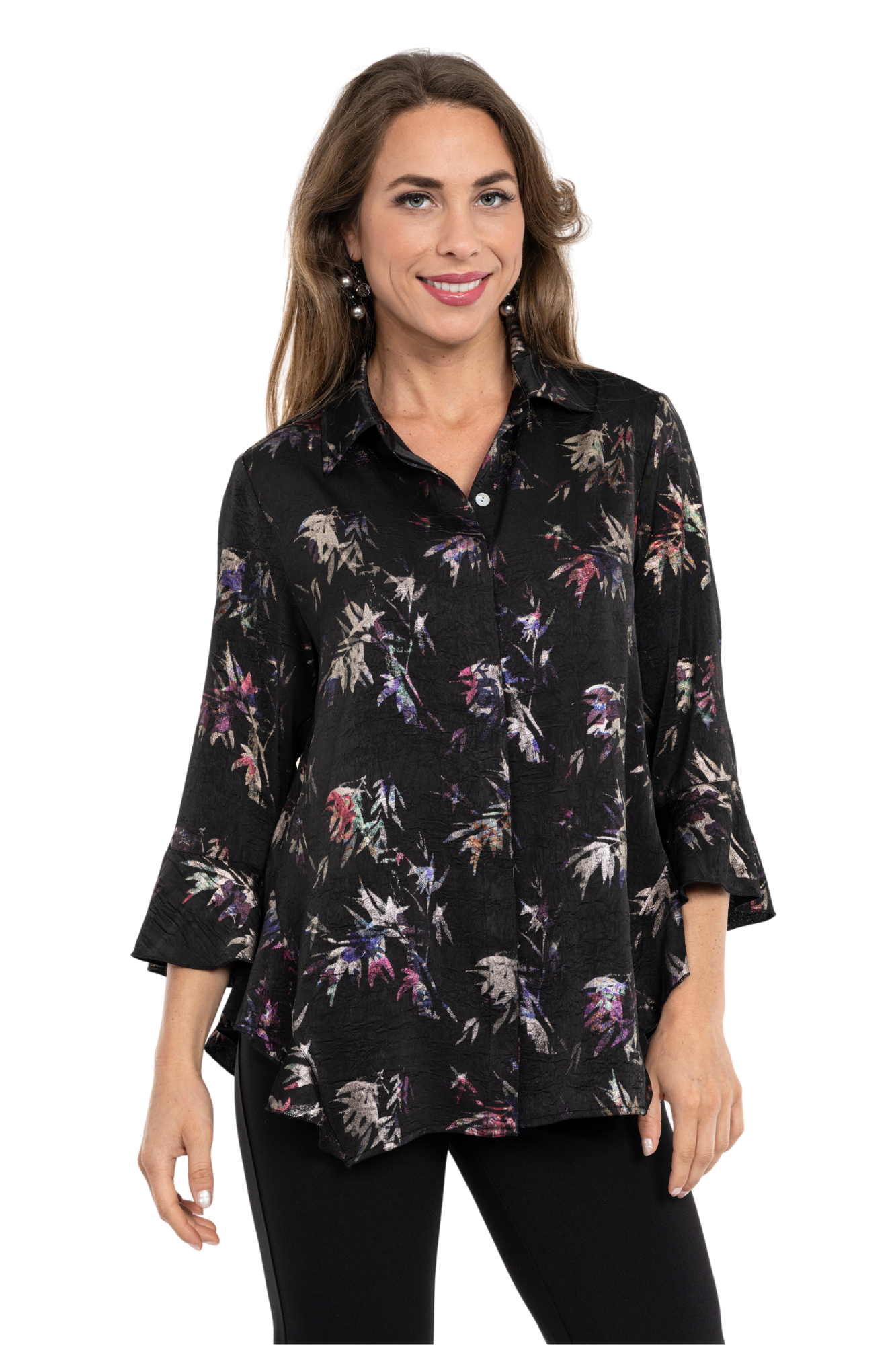 LIOR Happy Midnight Metallic Blouse
