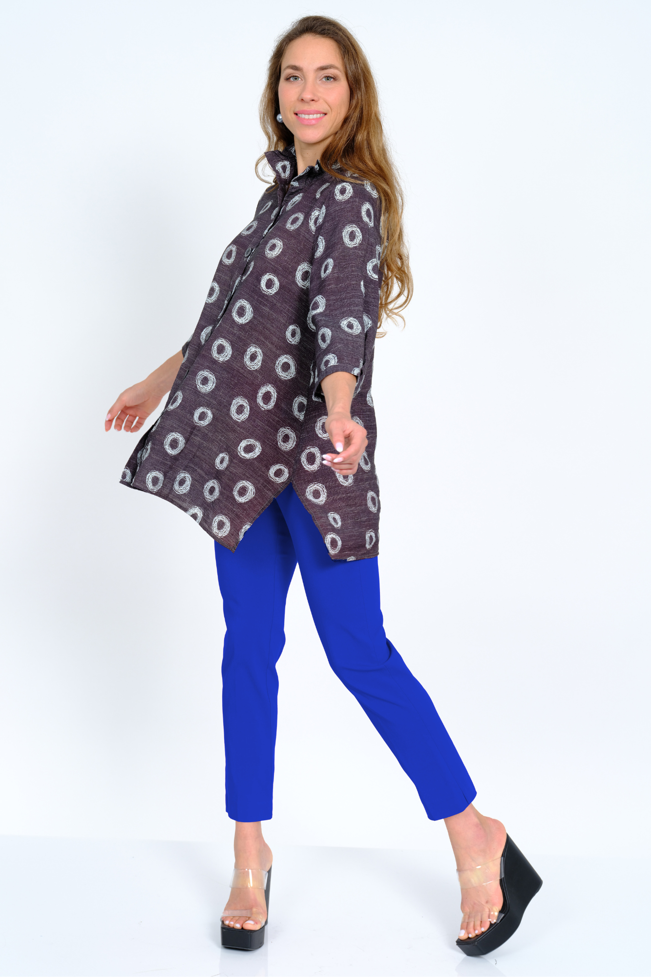 LIOR Women's Royal Color Dress Pants-"Sasha"
