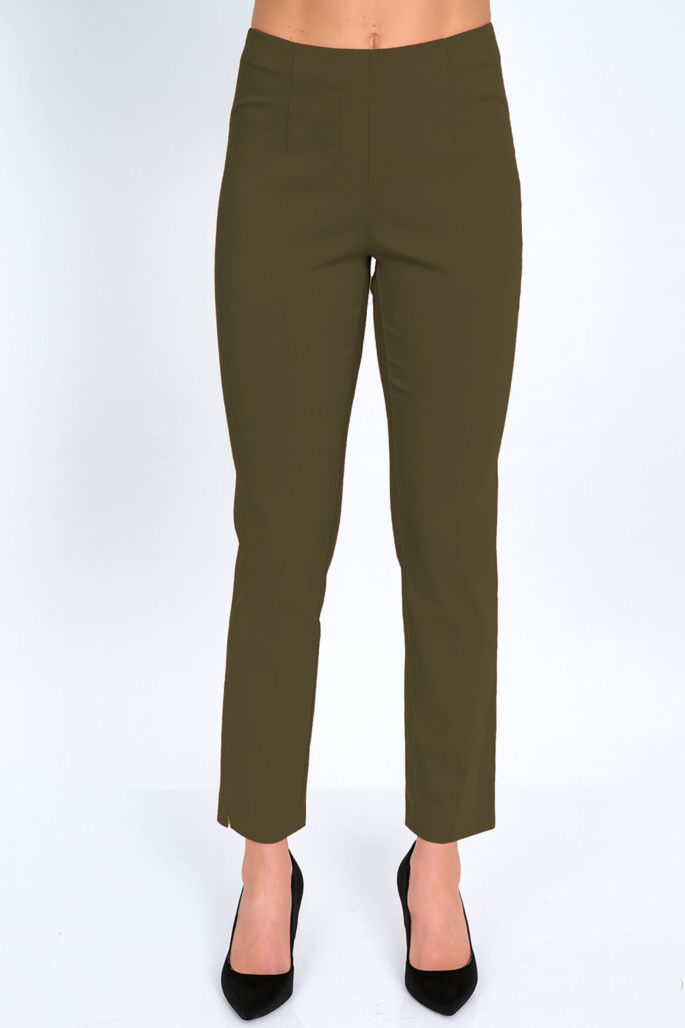 LIOR Women's Bronze Dressy Pull On Pants For Office-"Sasha"