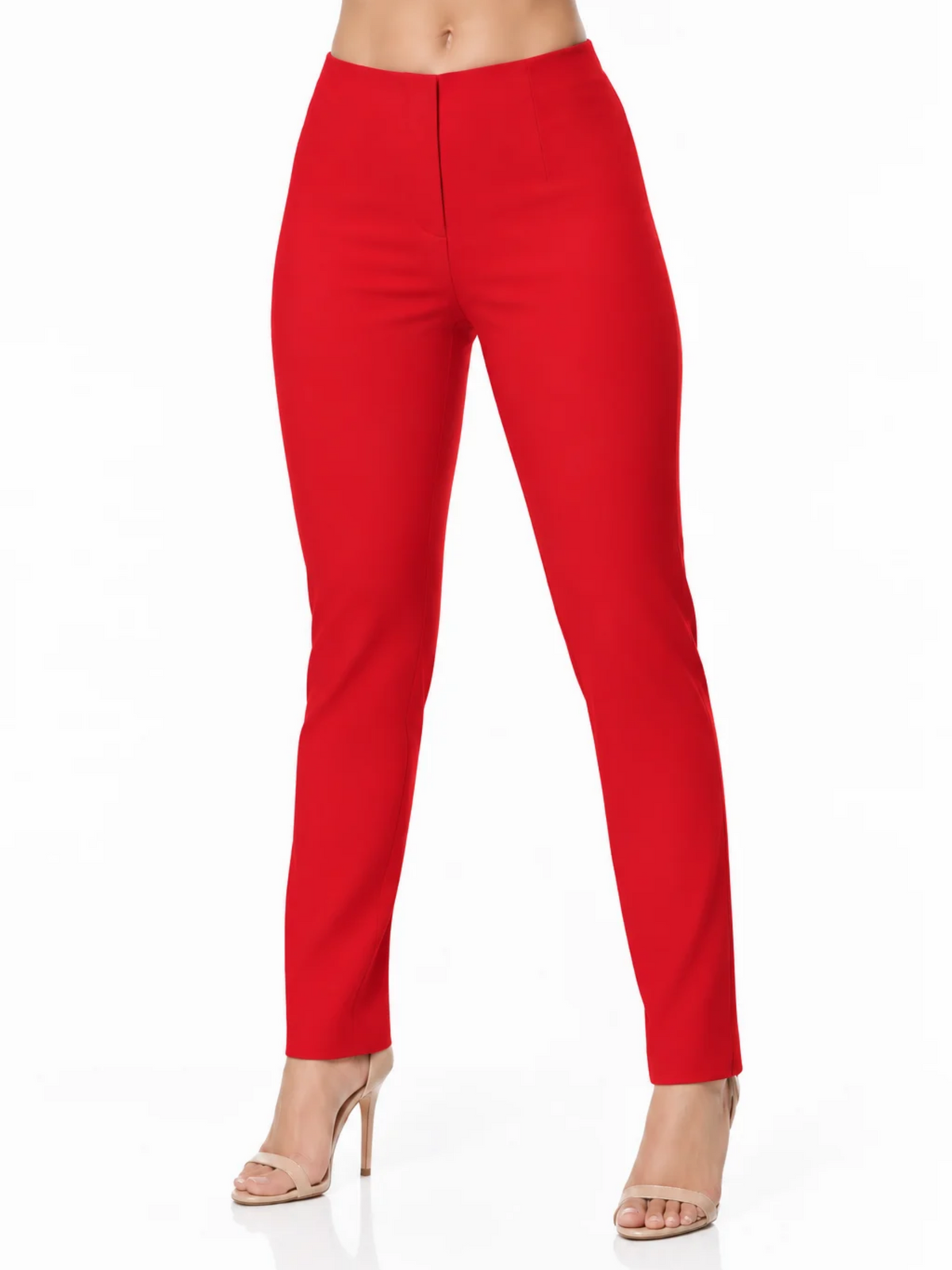 LIOR Women's Cherry Color Dress Pants-"Sasha"