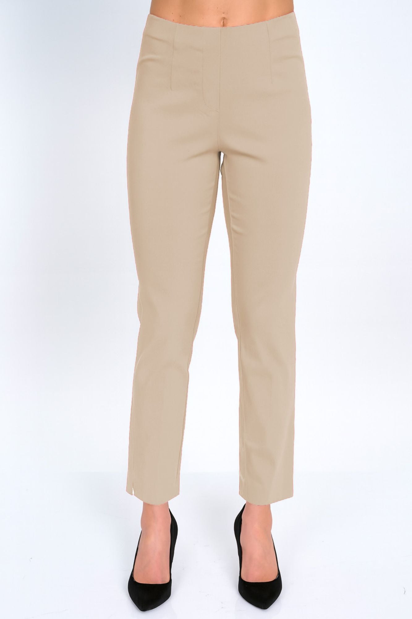 LIOR Women's Cornsilk Dressy Pull On Pants For Office-"Sasha"
