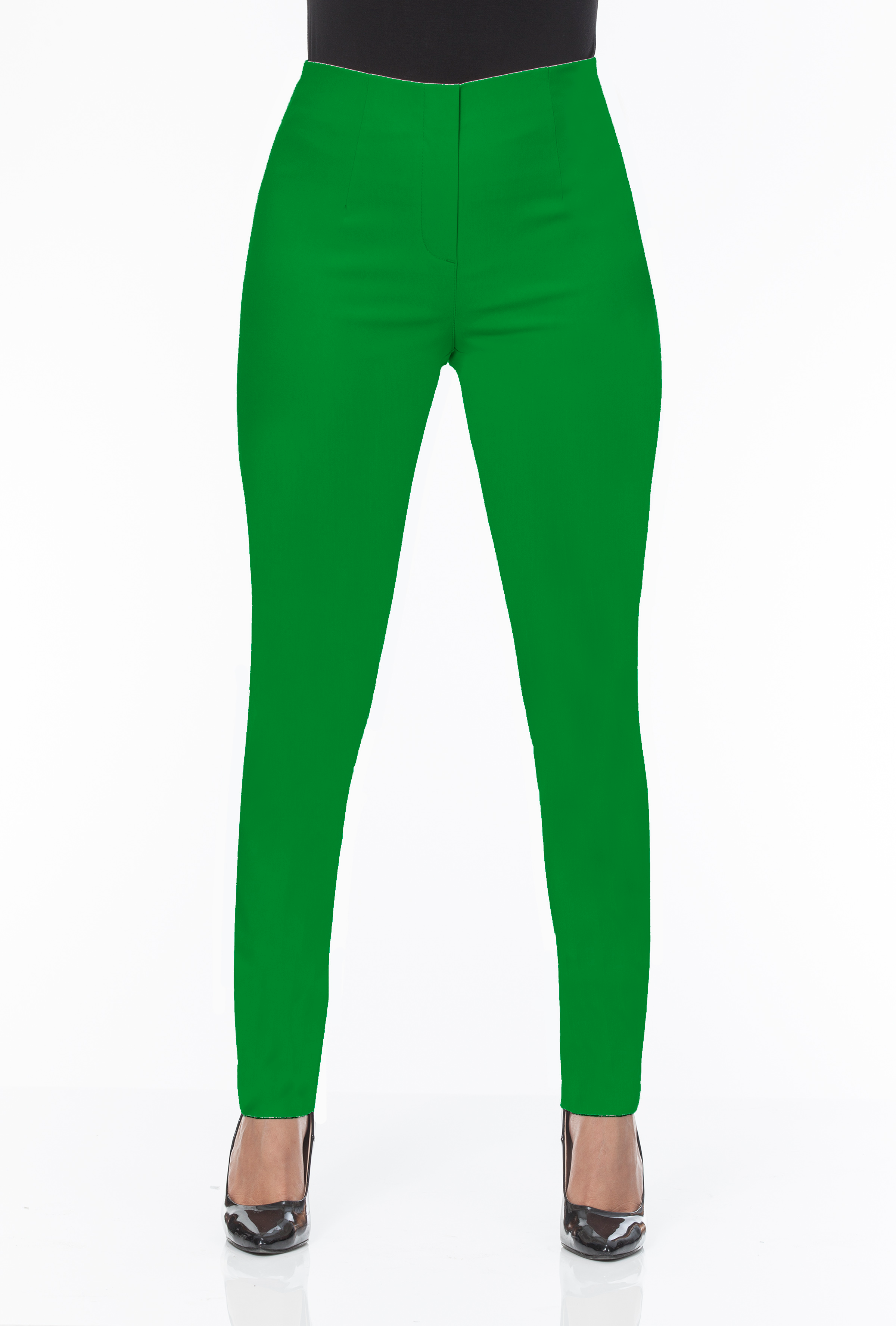 LIOR Women's Kelly Green Color Dress Pants-"Sasha"