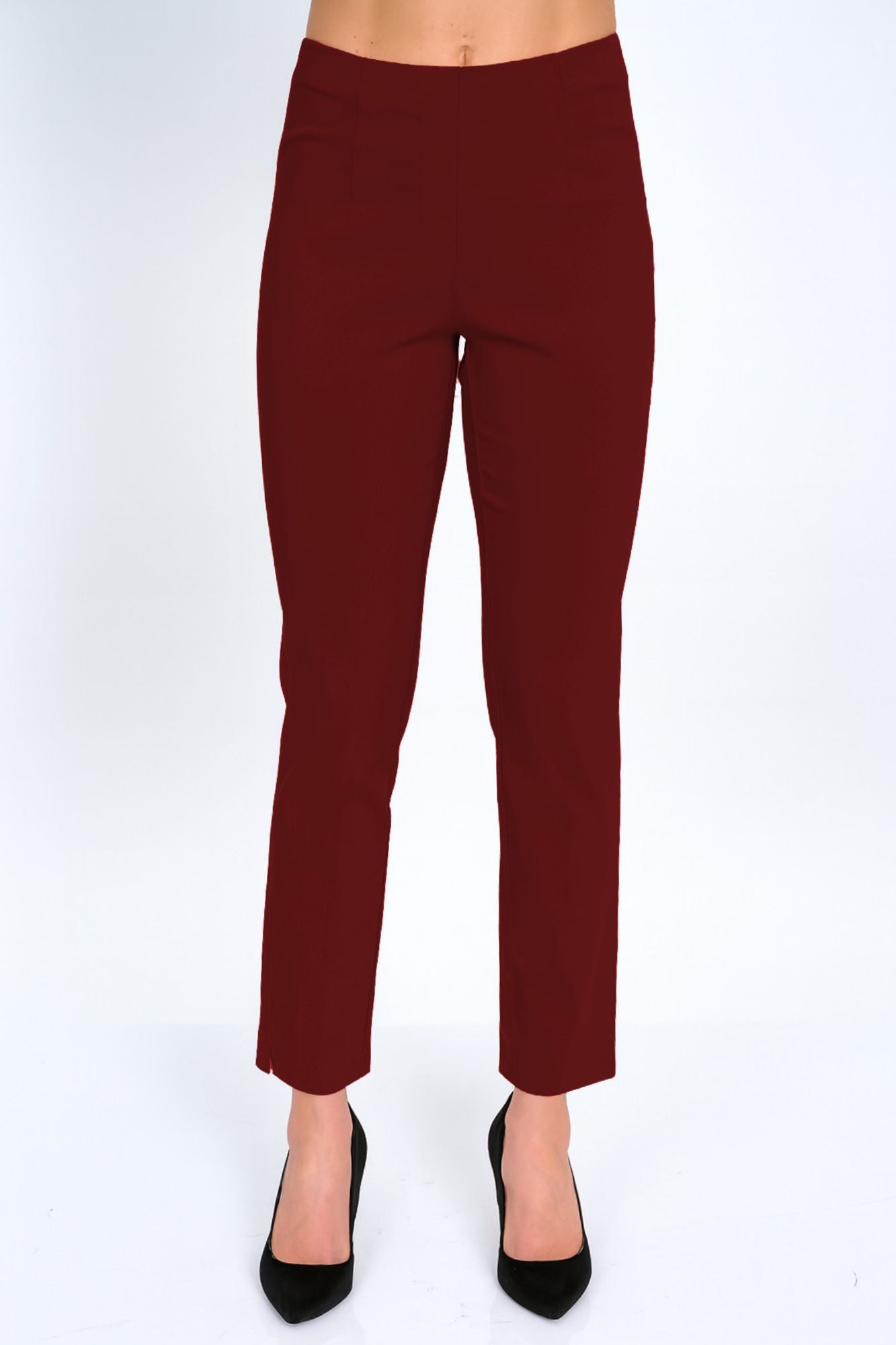 LIOR Women's Wine Color Dress Pants-"Sasha"