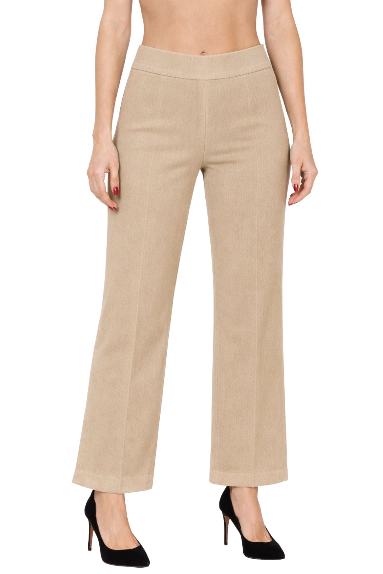 LIOR Women's Flare Leg Soft Twill Khaki Denim Jean-"Stella"