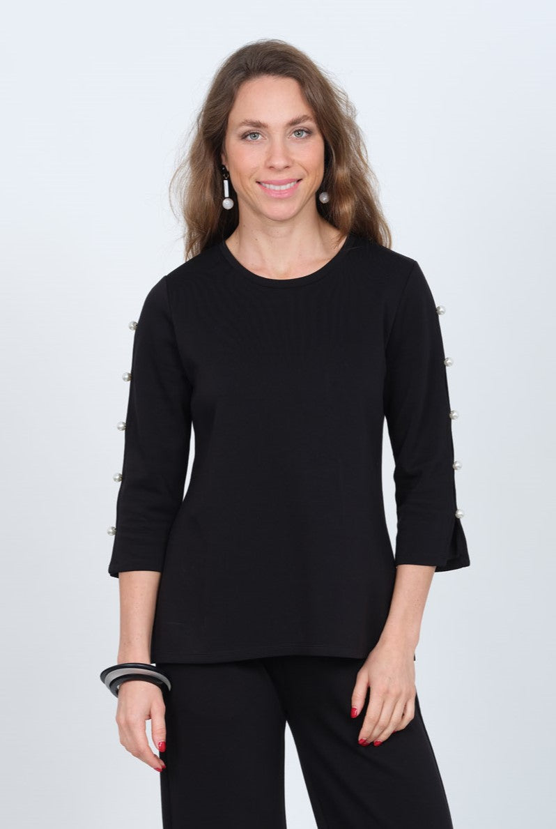 Women's 3/4 Sleeve Round Neck Top