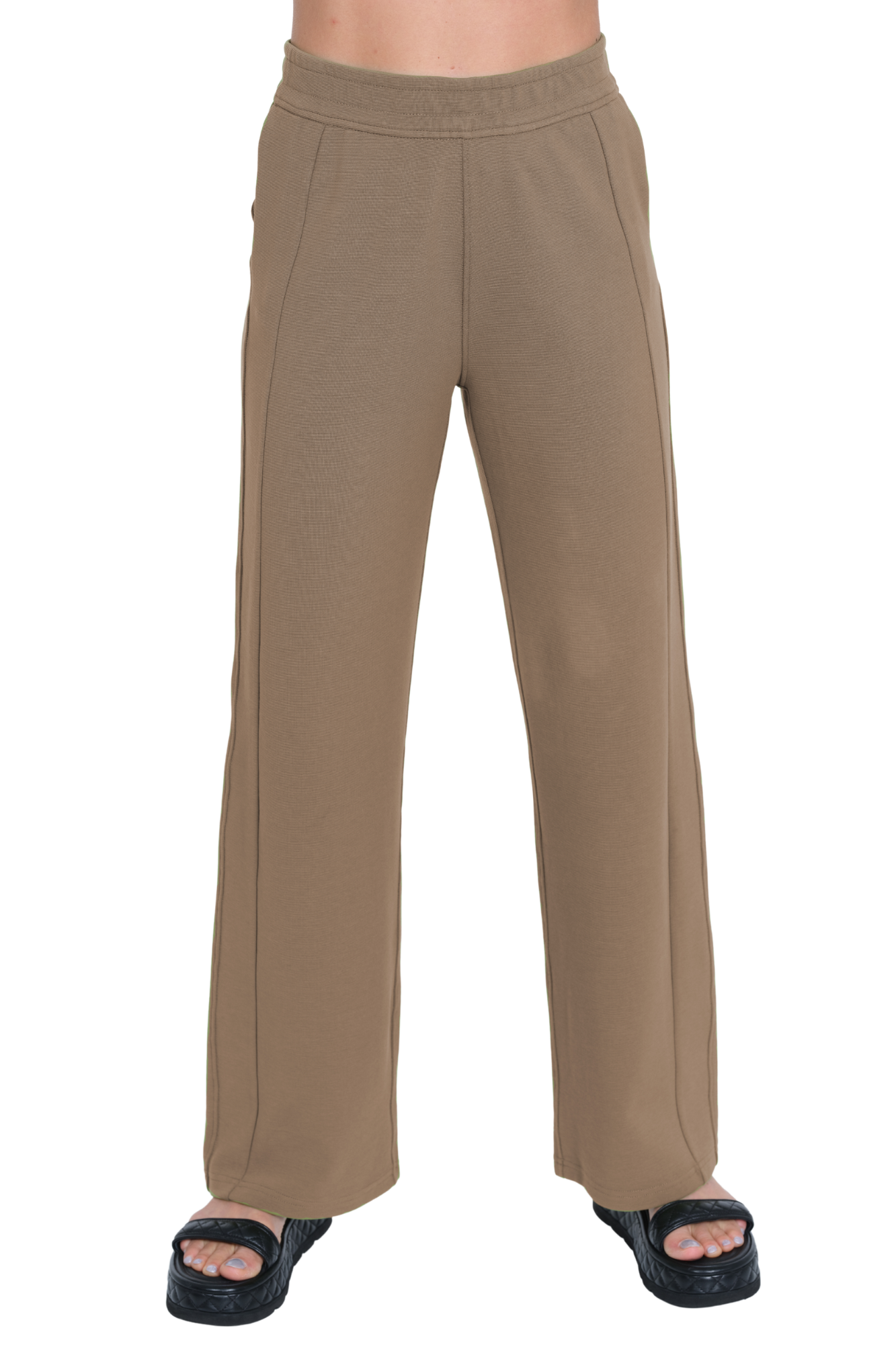 LIOR Women's Relaxed Leisure Straight Leg Pull On Pant With Pockets - "Zayda"