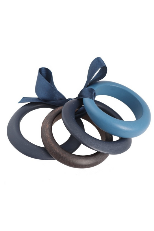 Italian Blue Bangle Bracelets