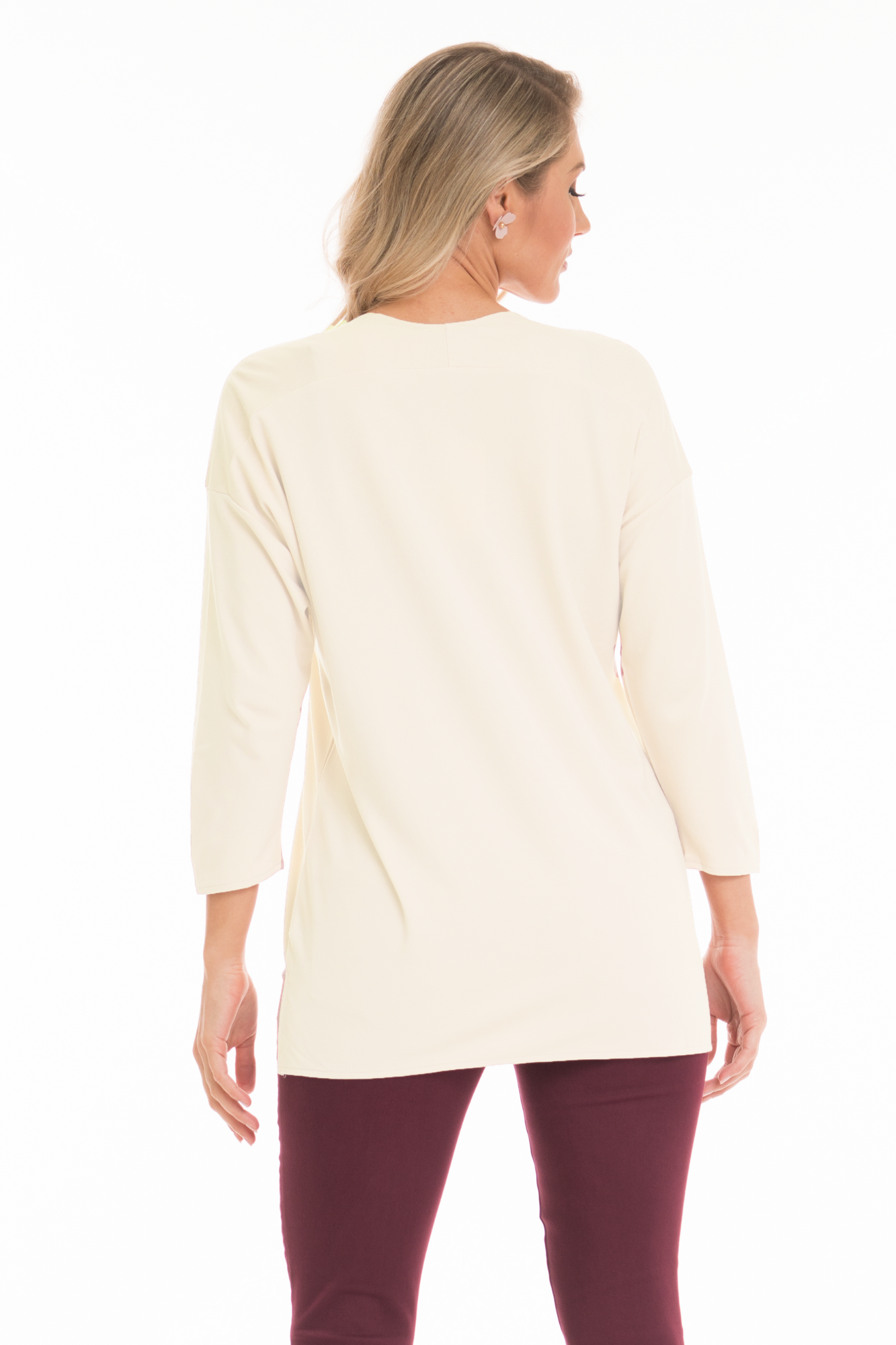 WOMEN'S IVORY KNIT TOP