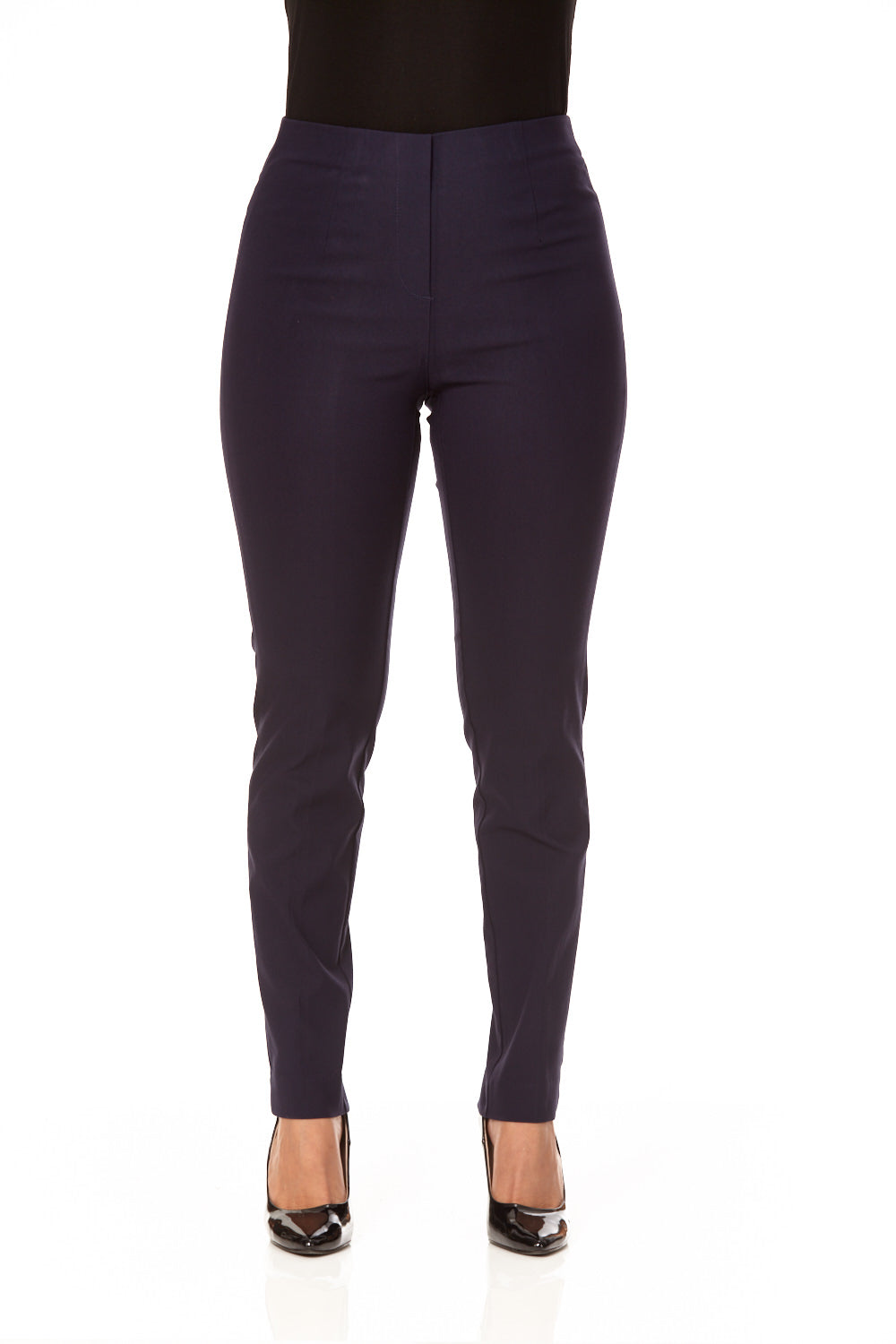 Women Relaxed Fit Colorful and Tapered Leg Cut Pull On Dress Pants