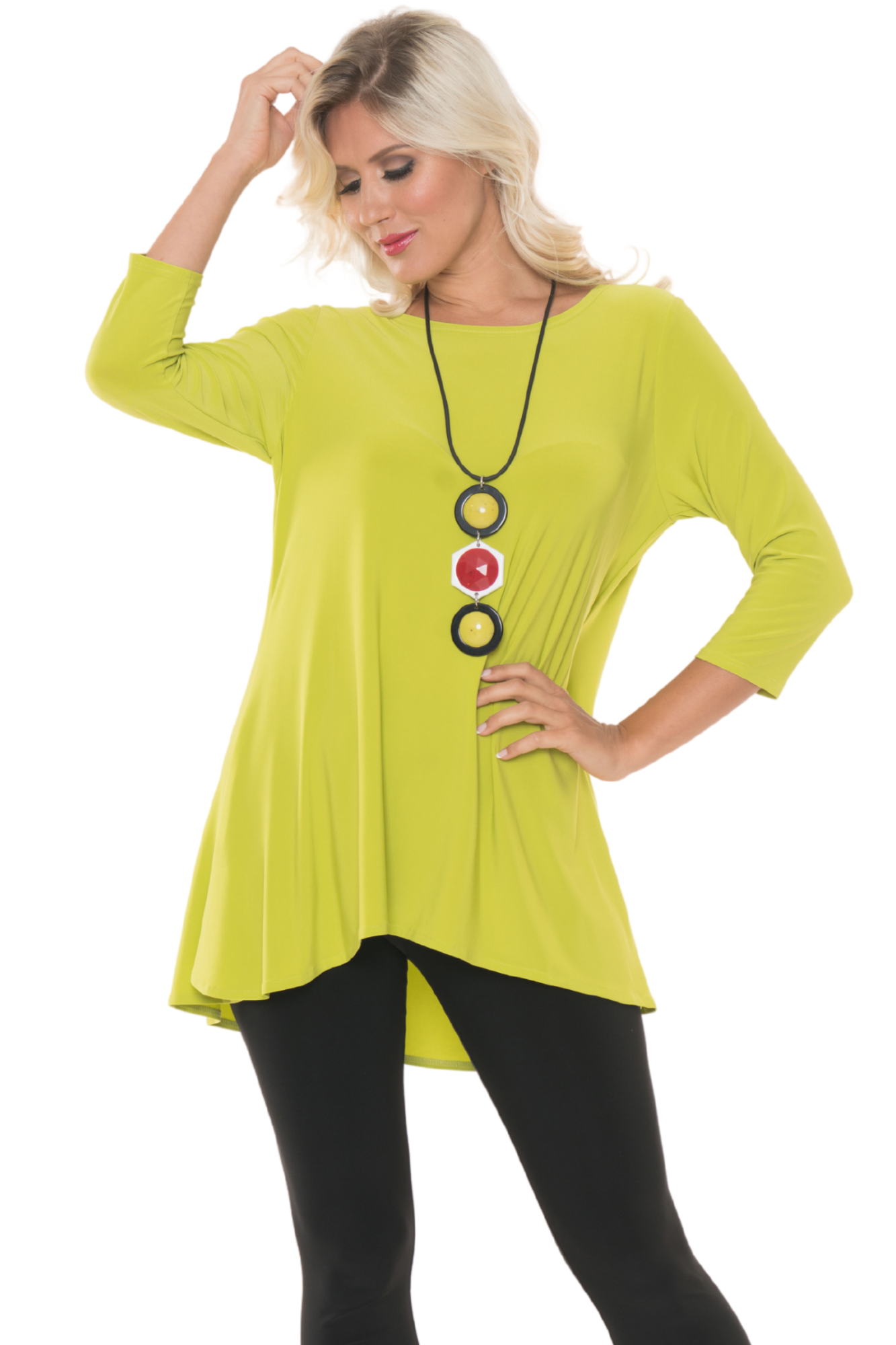 Women's High Low Tunic Tops For Leggings - Bright Colors – Lior