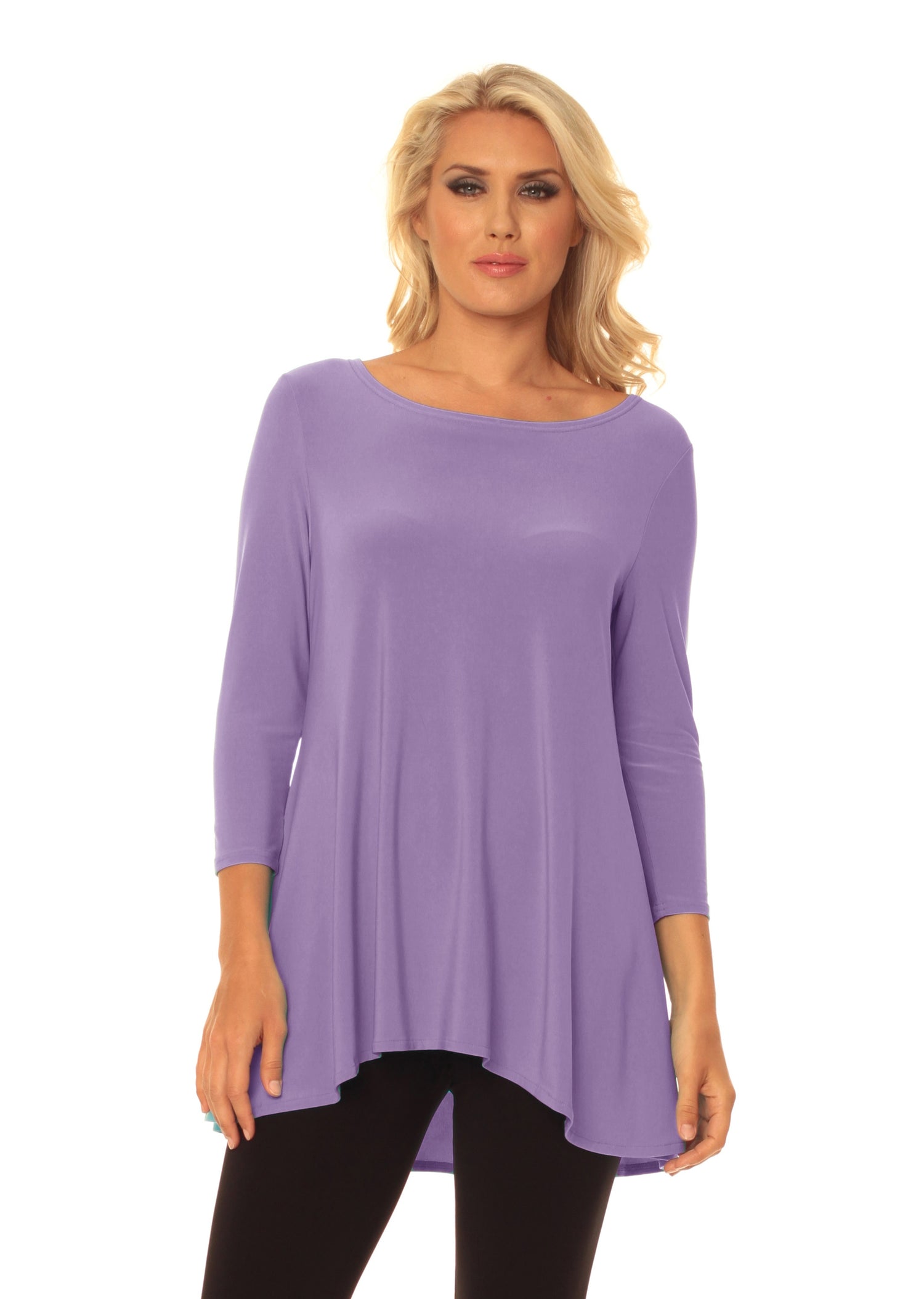 Women's High Low Tunic For Leggings - Bright Colors
