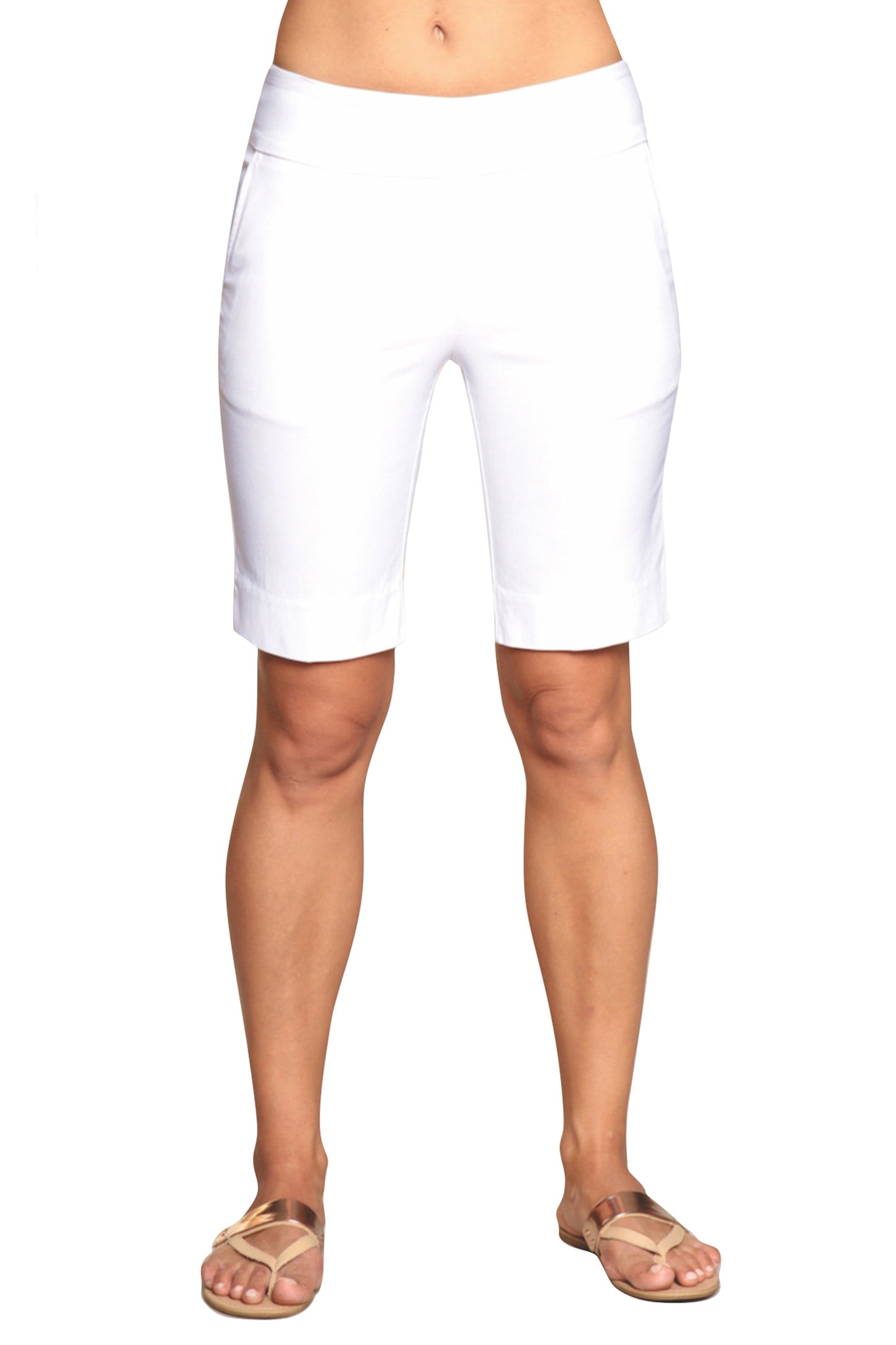 white ladies golf shorts